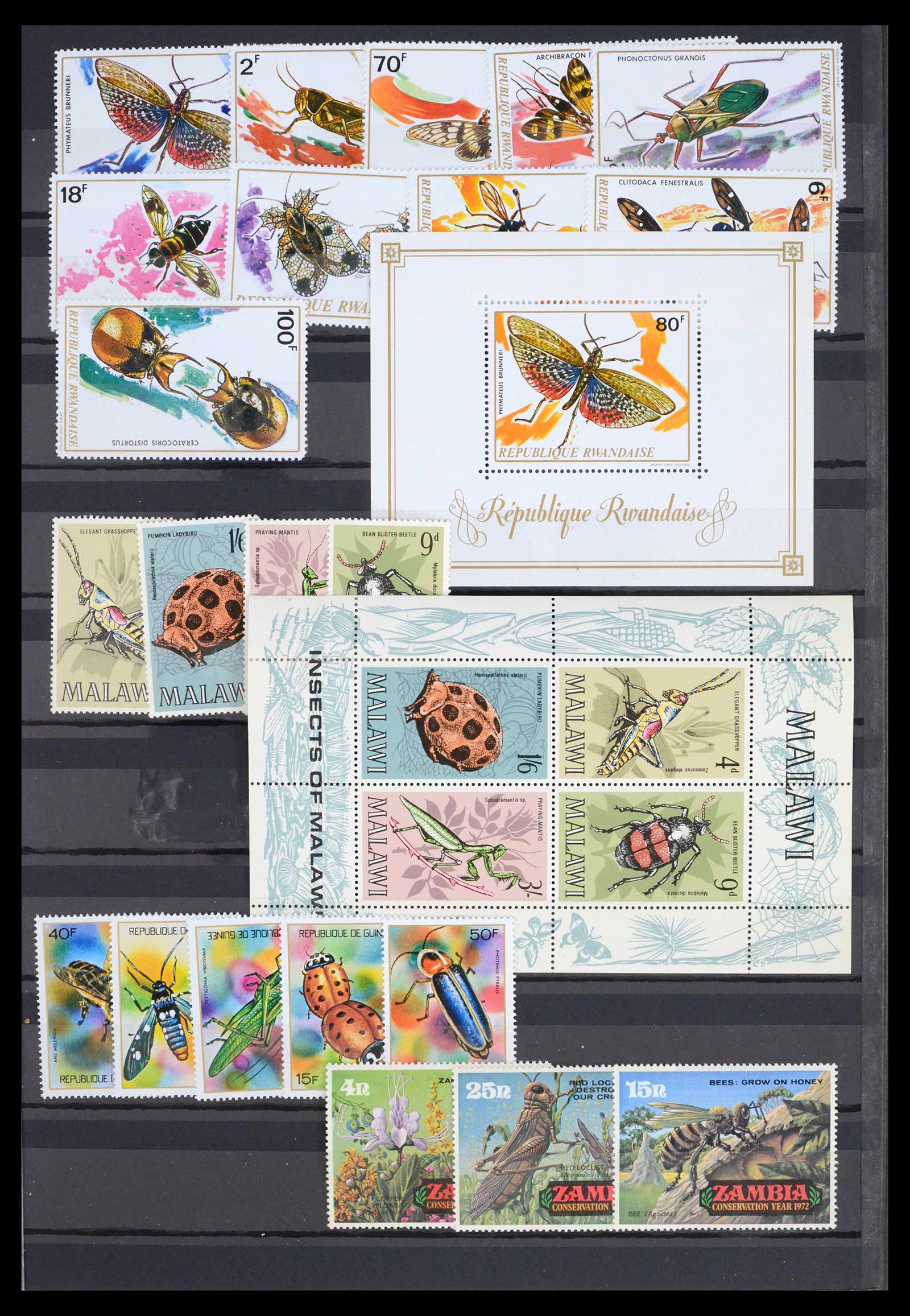 39446 0003 - Postzegelverzameling 39446 Motief vlinders 1960-2000.