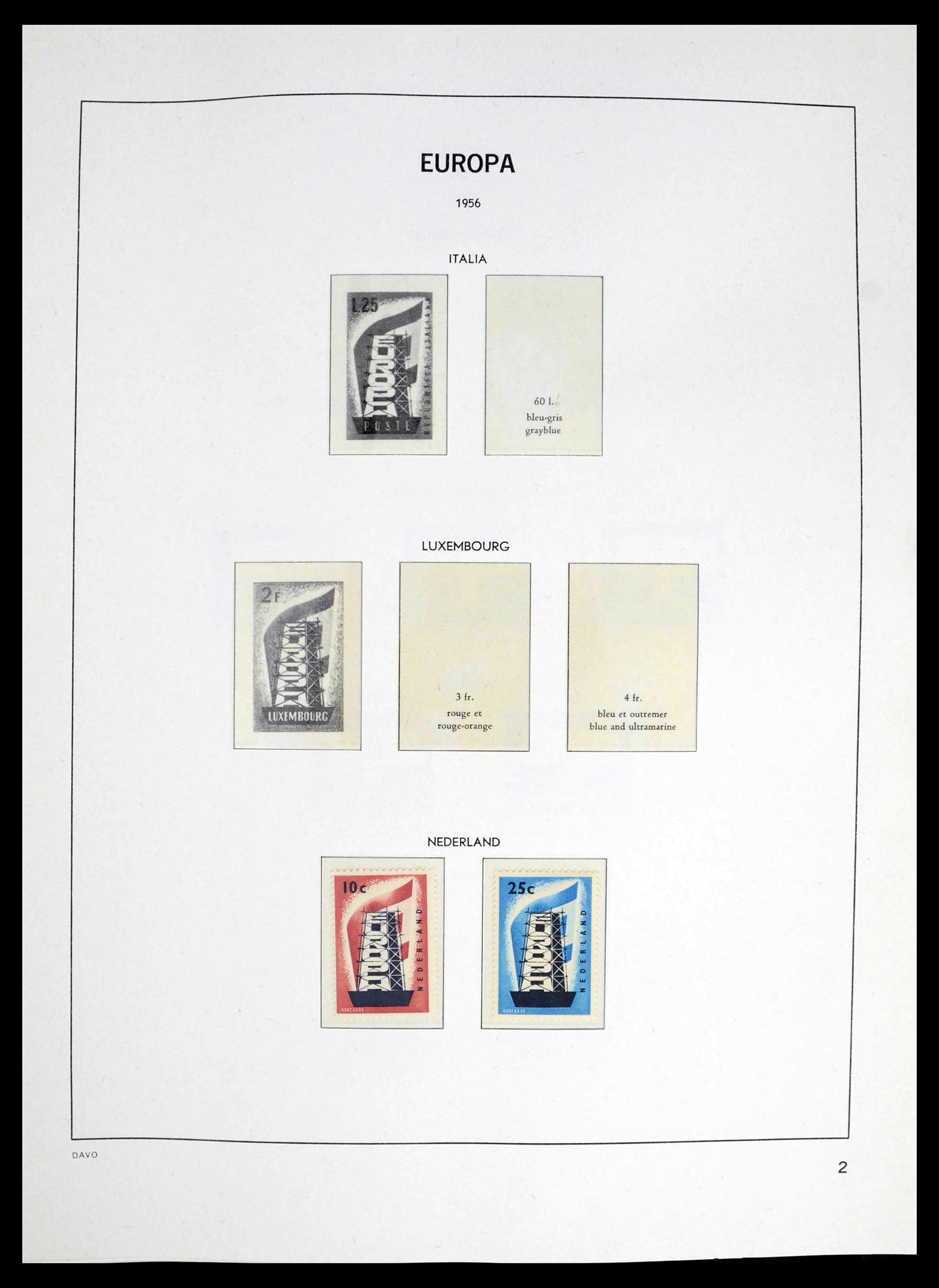 39448 0001 - Postzegelverzameling 39448 Europa CEPT 1957-1994.