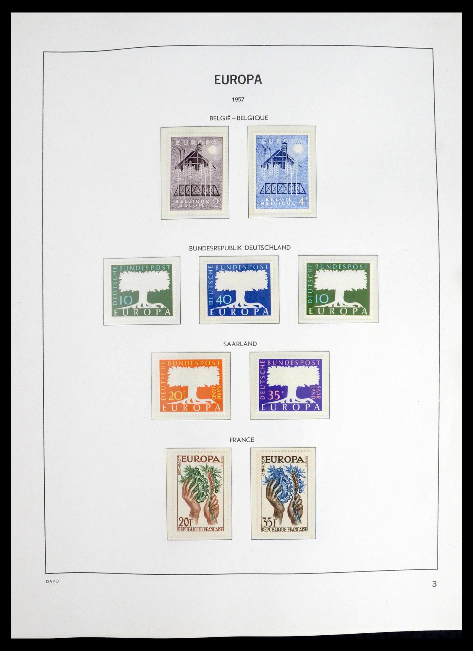 39448 0002 - Postzegelverzameling 39448 Europa CEPT 1957-1994.
