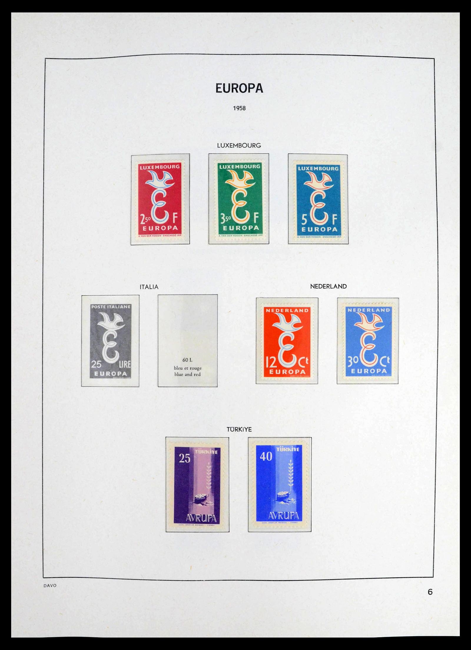 39448 0005 - Postzegelverzameling 39448 Europa CEPT 1957-1994.