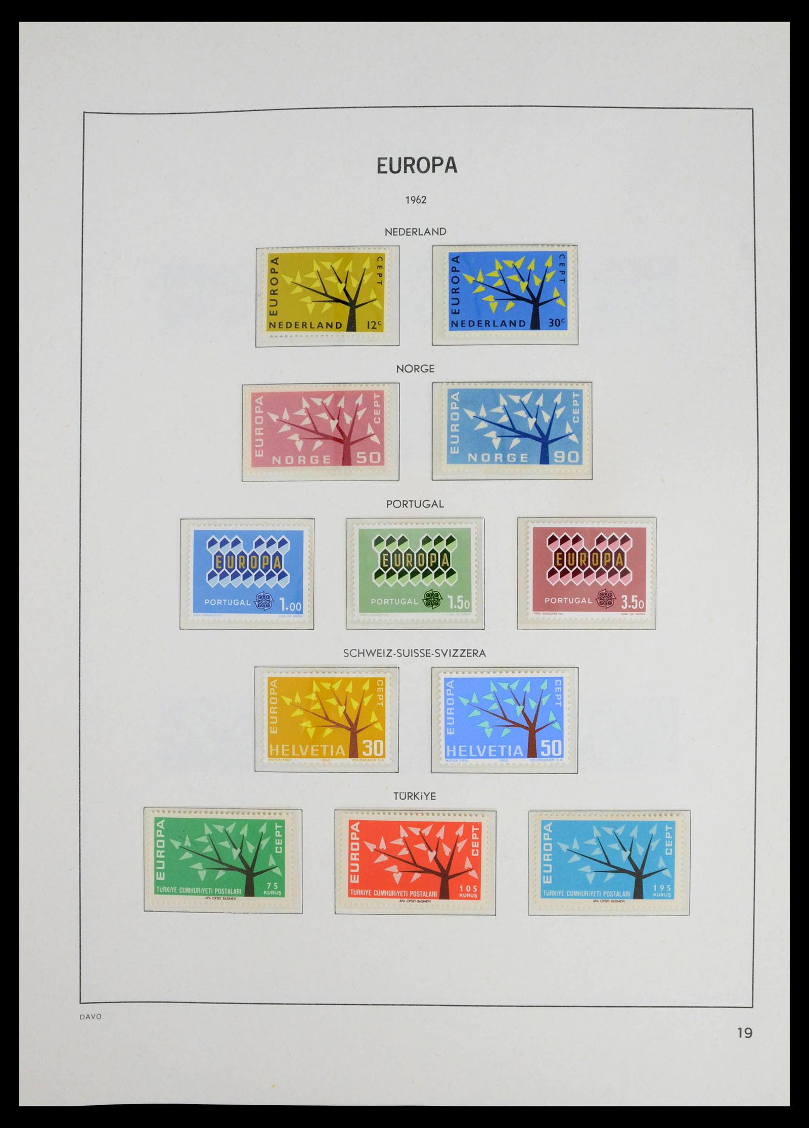 39448 0018 - Postzegelverzameling 39448 Europa CEPT 1957-1994.