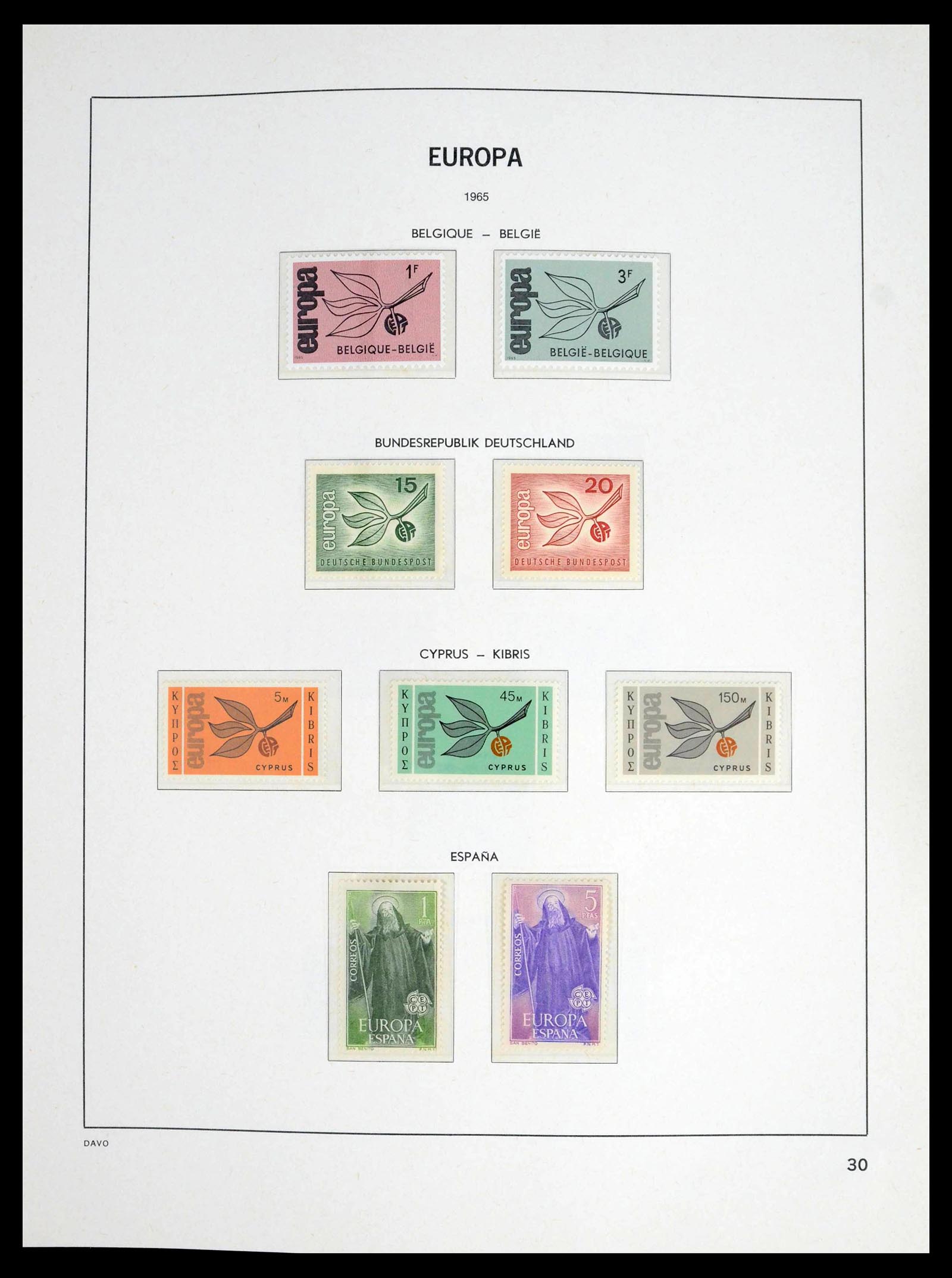 39448 0029 - Postzegelverzameling 39448 Europa CEPT 1957-1994.