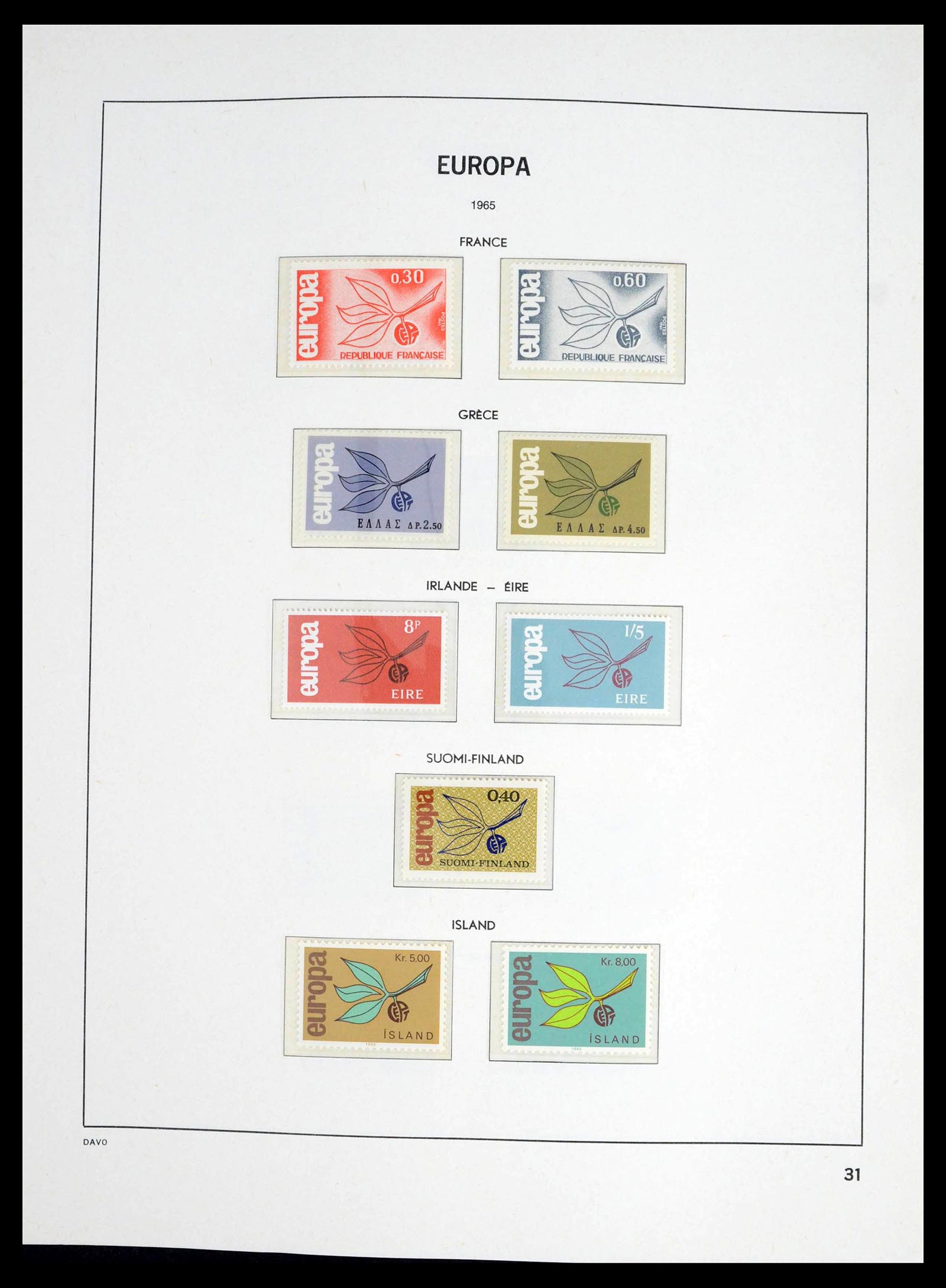 39448 0030 - Postzegelverzameling 39448 Europa CEPT 1957-1994.