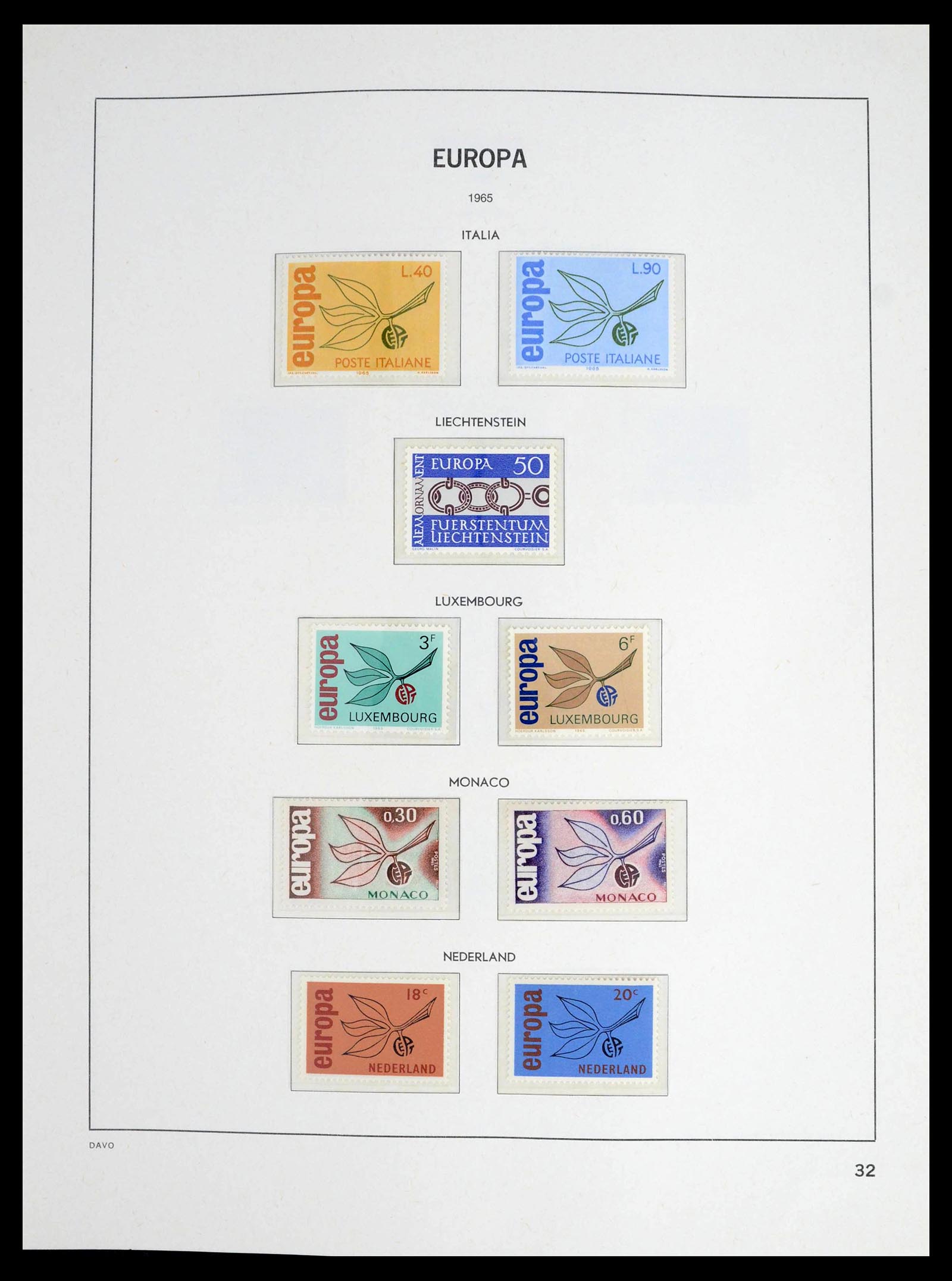 39448 0031 - Postzegelverzameling 39448 Europa CEPT 1957-1994.