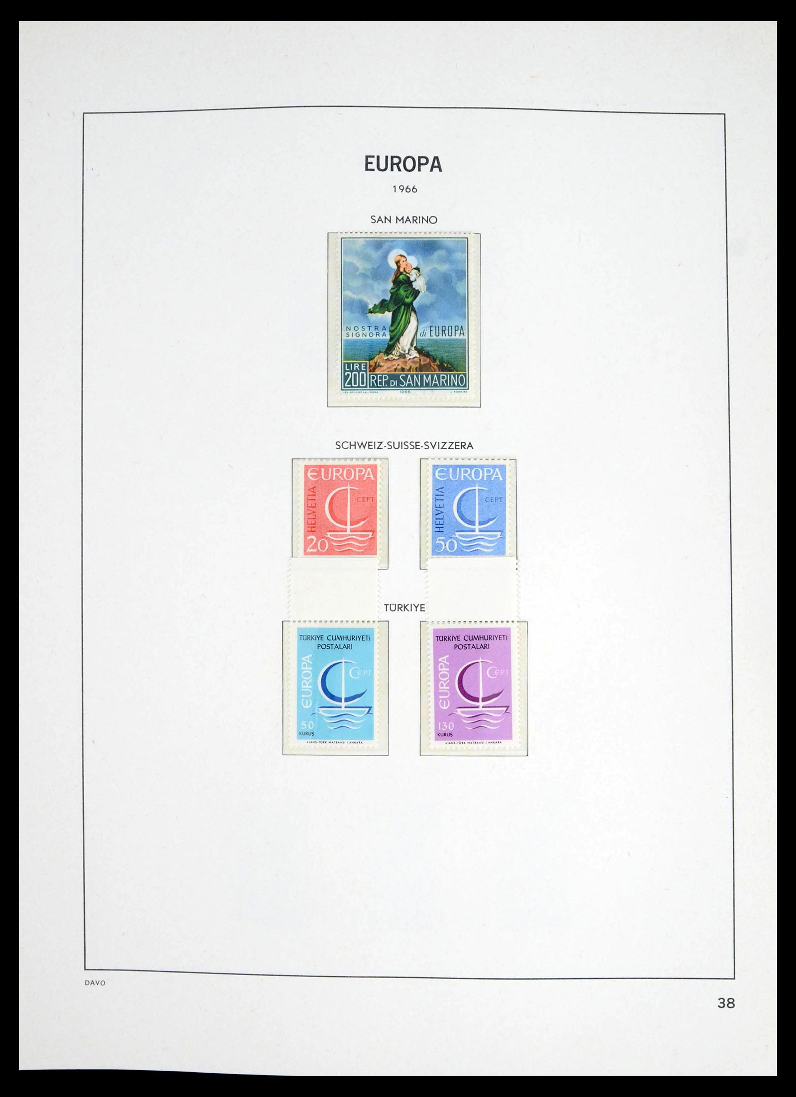 39448 0037 - Postzegelverzameling 39448 Europa CEPT 1957-1994.