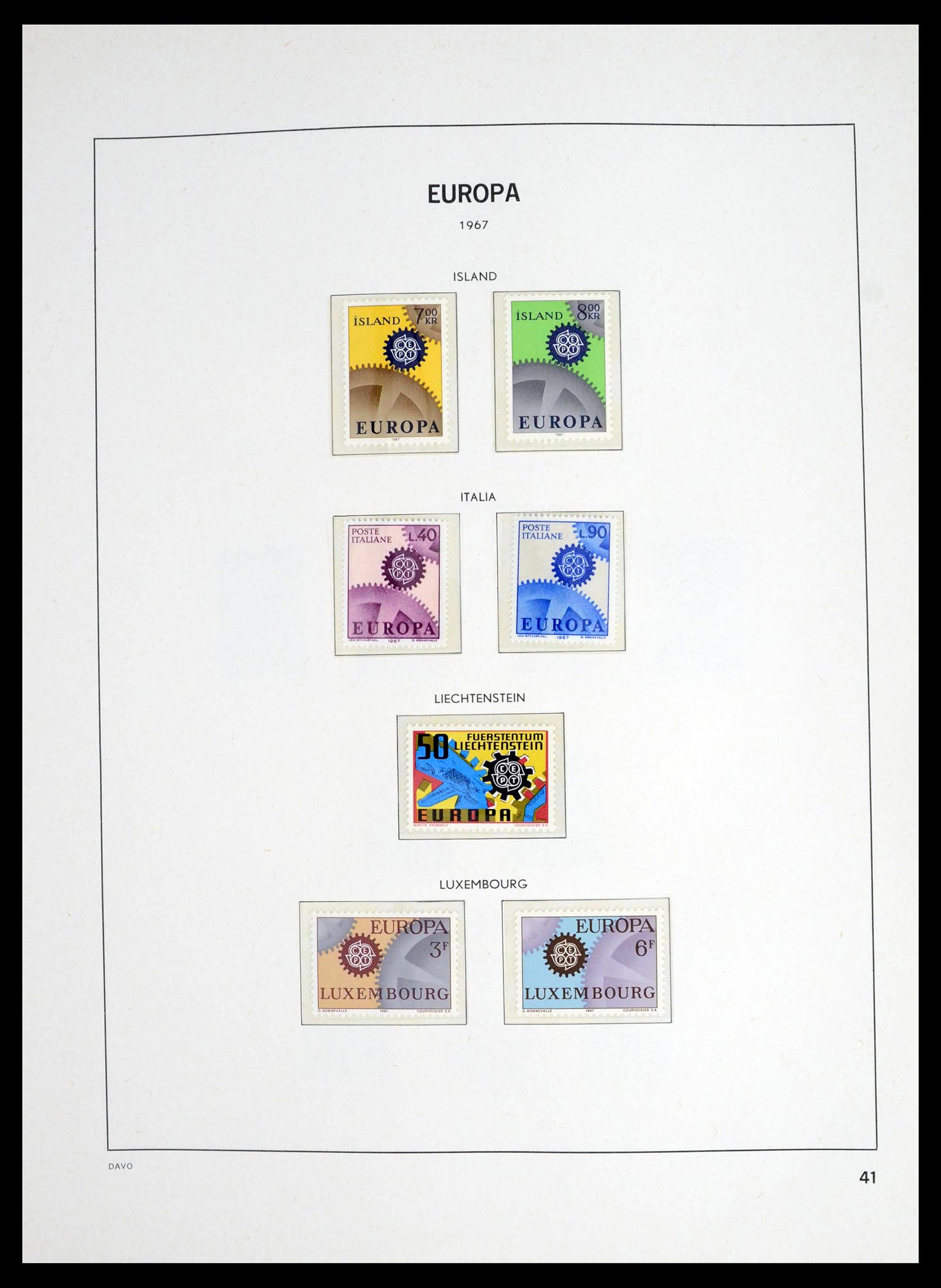 39448 0040 - Postzegelverzameling 39448 Europa CEPT 1957-1994.