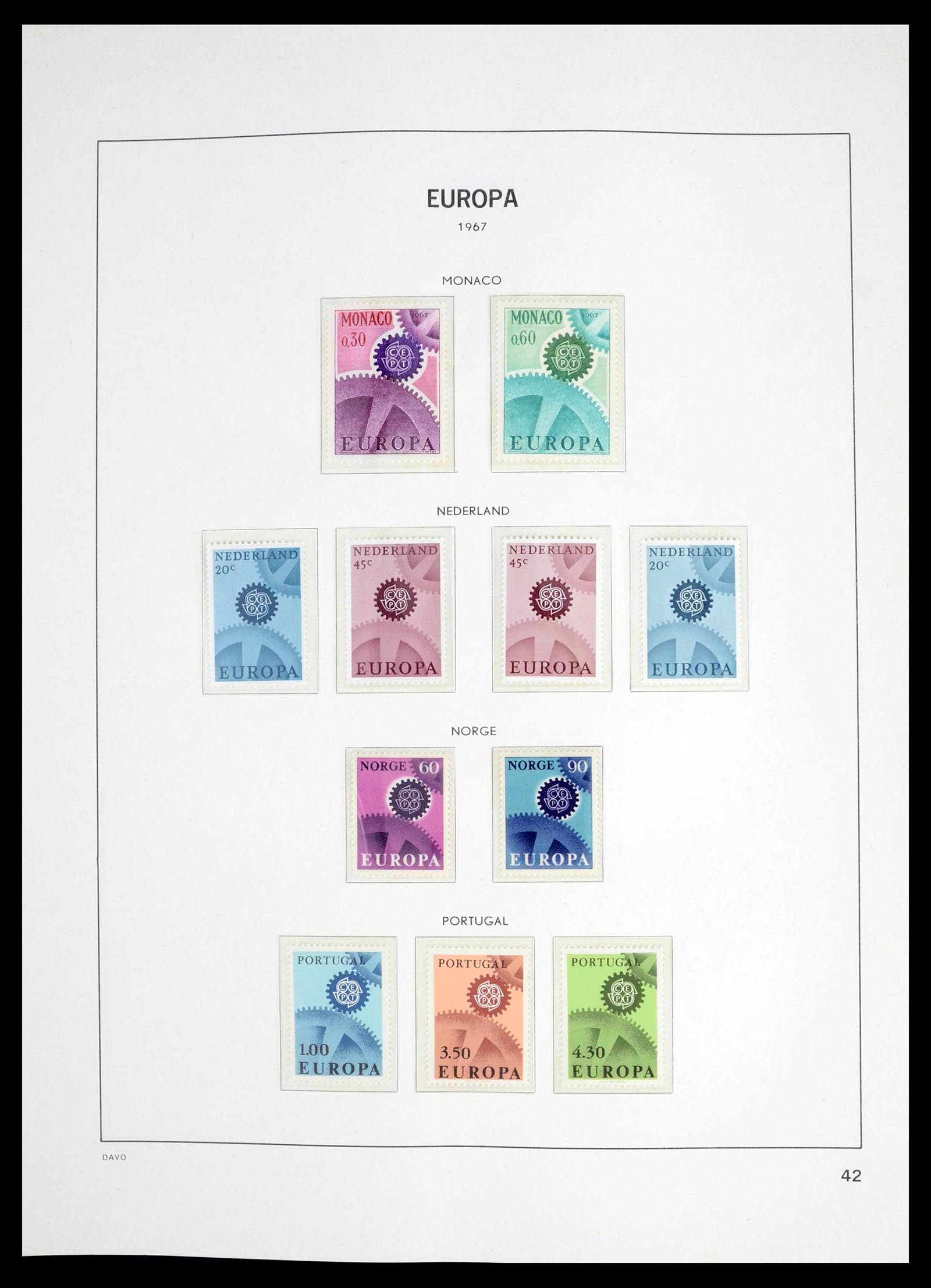 39448 0041 - Postzegelverzameling 39448 Europa CEPT 1957-1994.