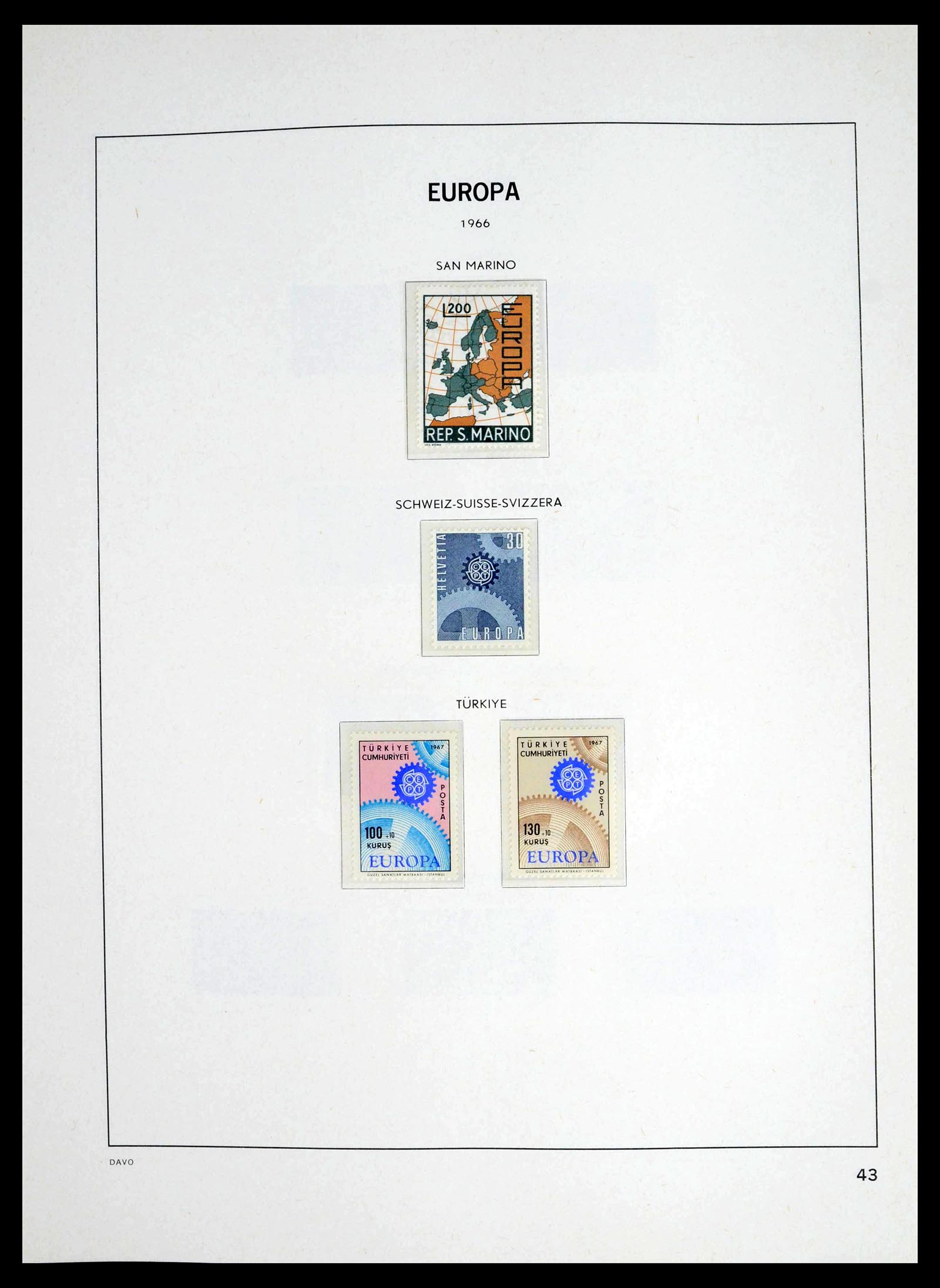 39448 0042 - Postzegelverzameling 39448 Europa CEPT 1957-1994.