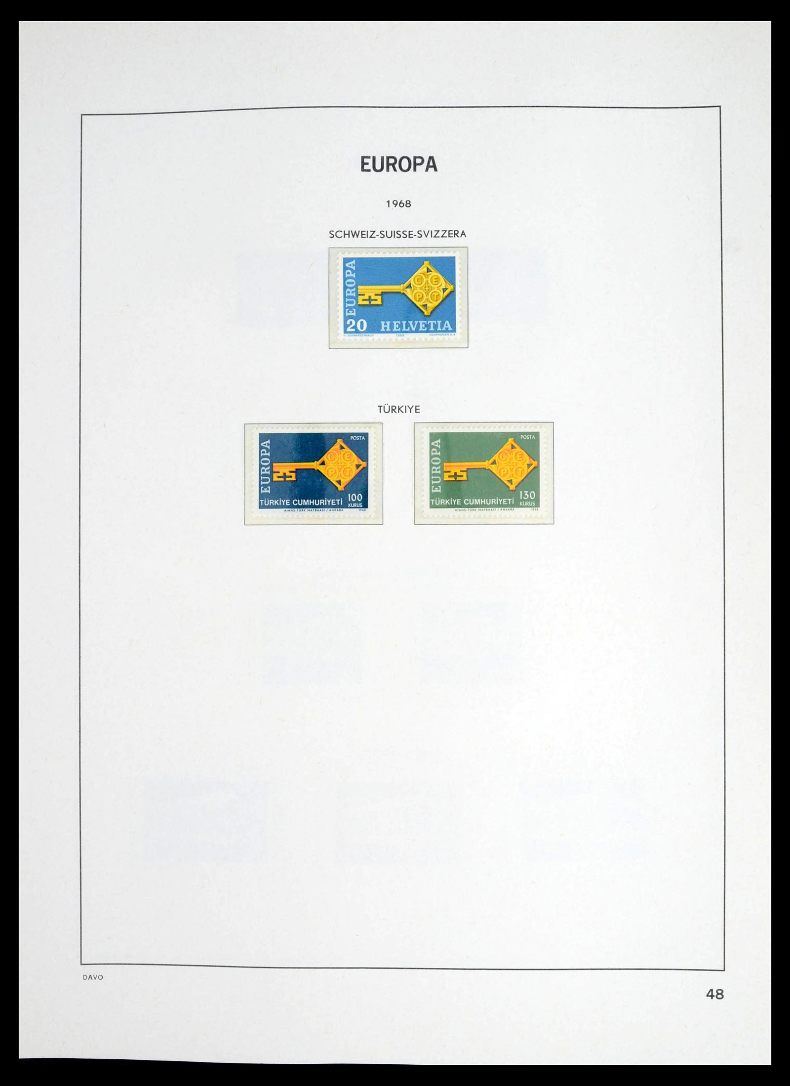 39448 0047 - Postzegelverzameling 39448 Europa CEPT 1957-1994.