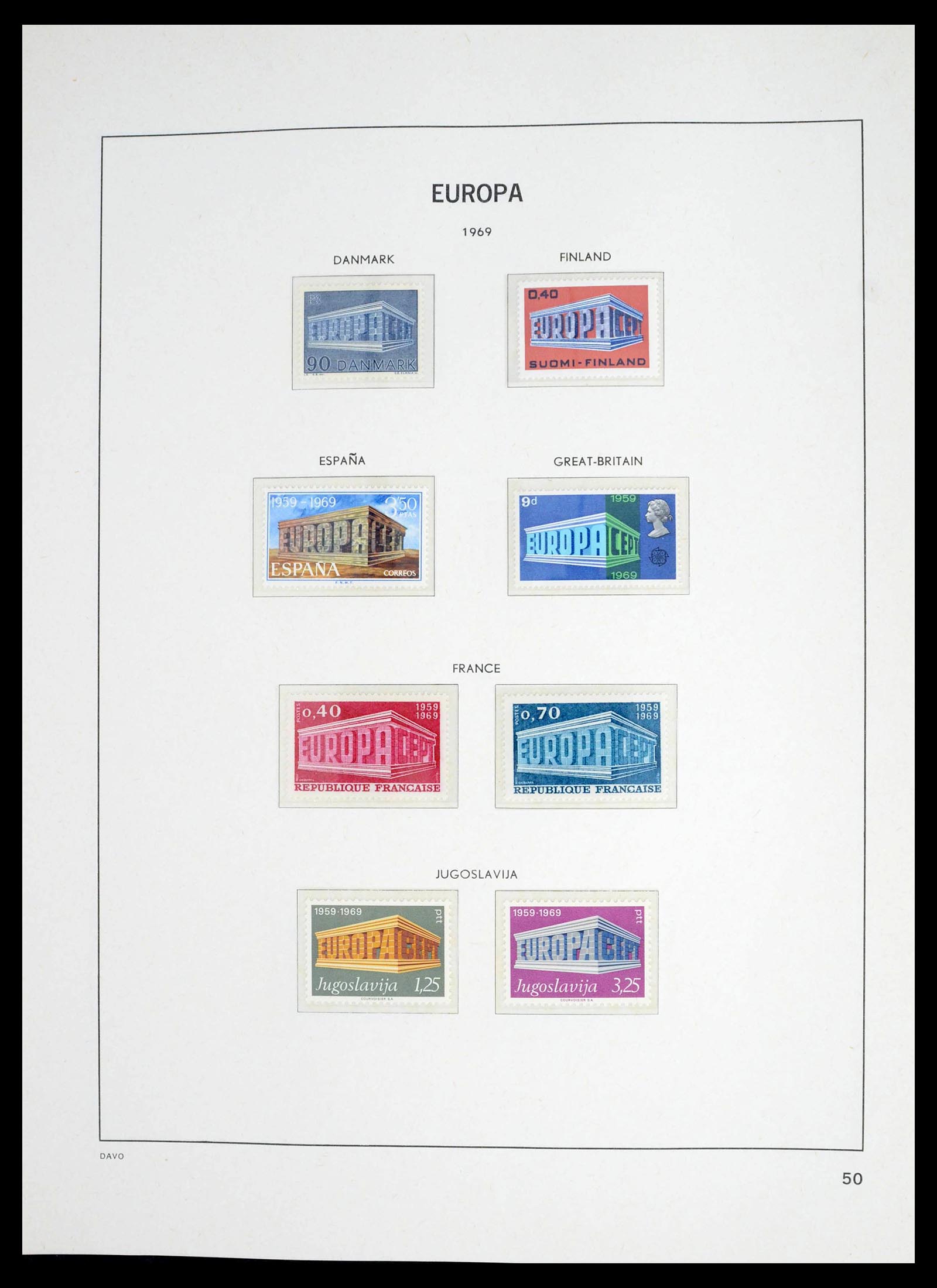 39448 0049 - Postzegelverzameling 39448 Europa CEPT 1957-1994.