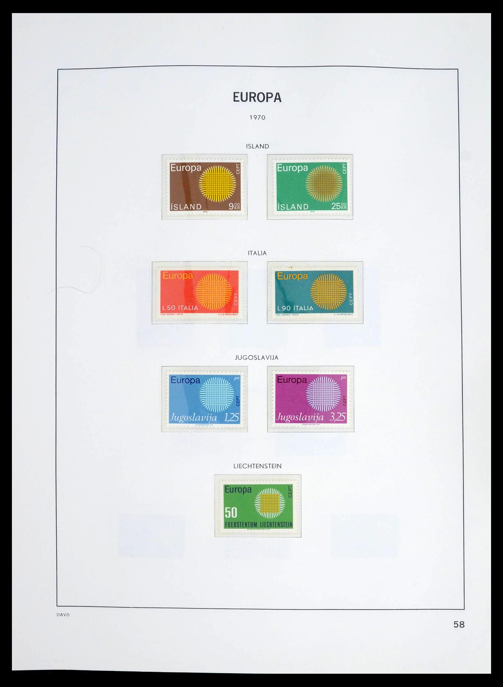 39448 0056 - Postzegelverzameling 39448 Europa CEPT 1957-1994.