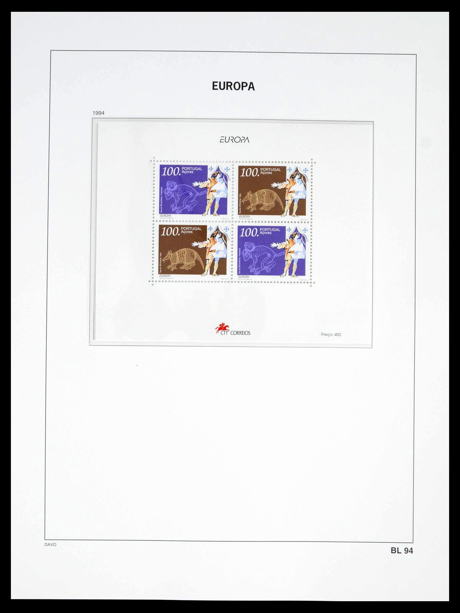39448 0288 - Postzegelverzameling 39448 Europa CEPT 1957-1994.