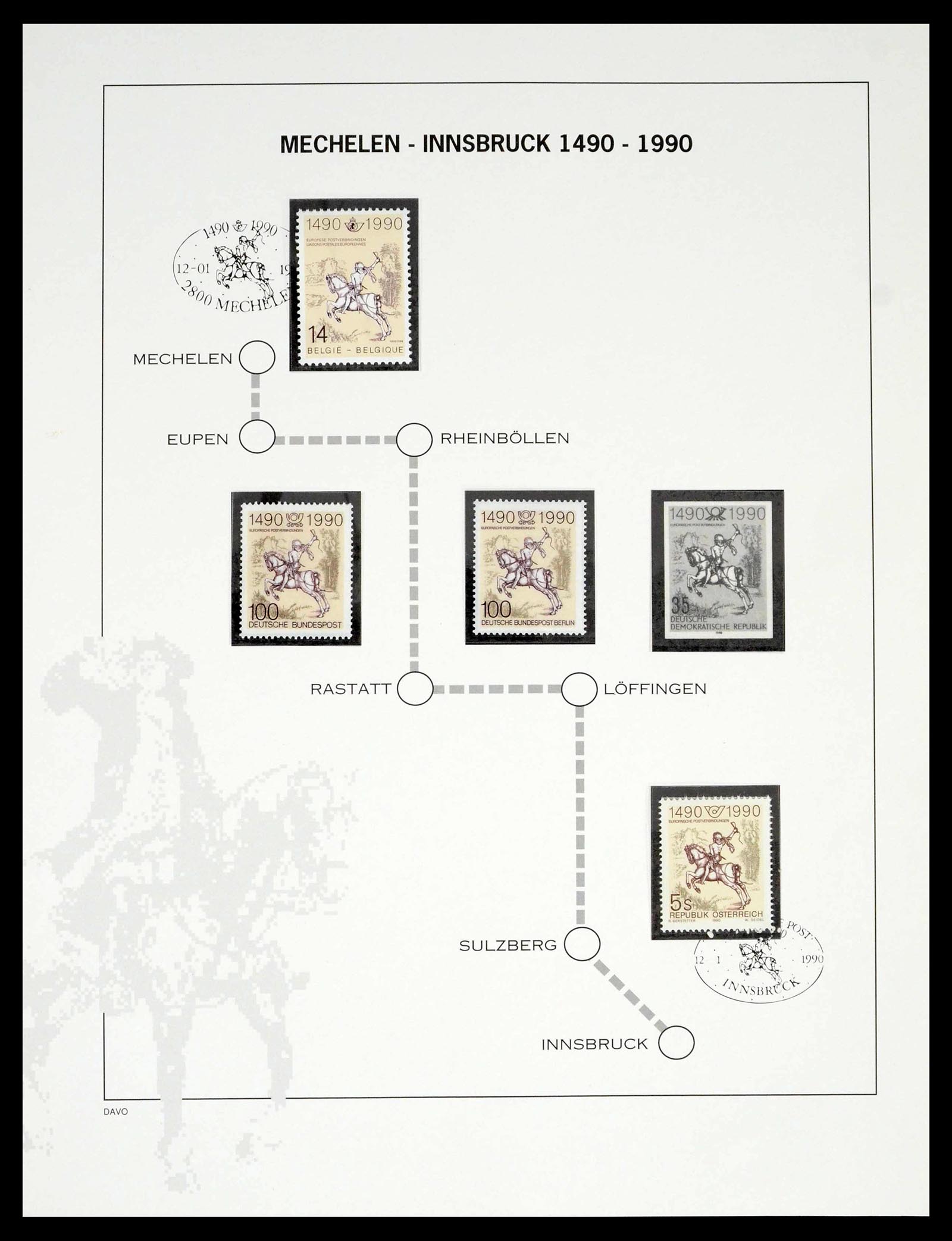 39448 0293 - Postzegelverzameling 39448 Europa CEPT 1957-1994.