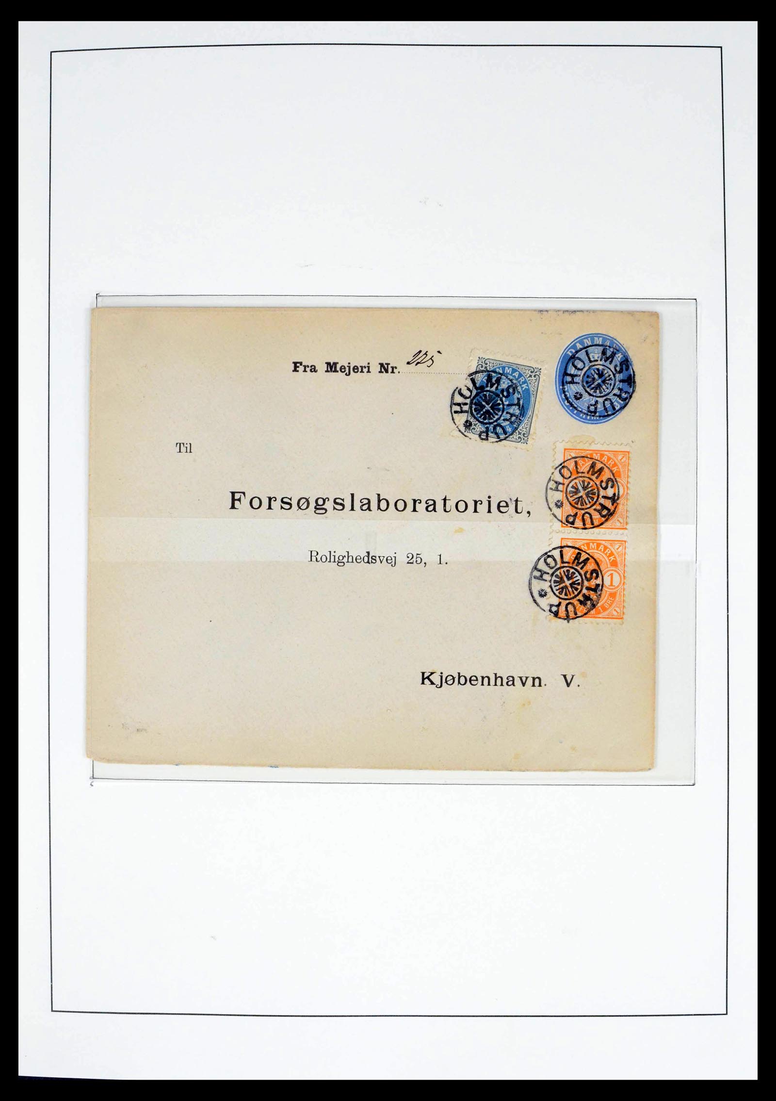 39450 0002 - Postzegelverzameling 39450 Denemarken sterstempels 1874-1940.