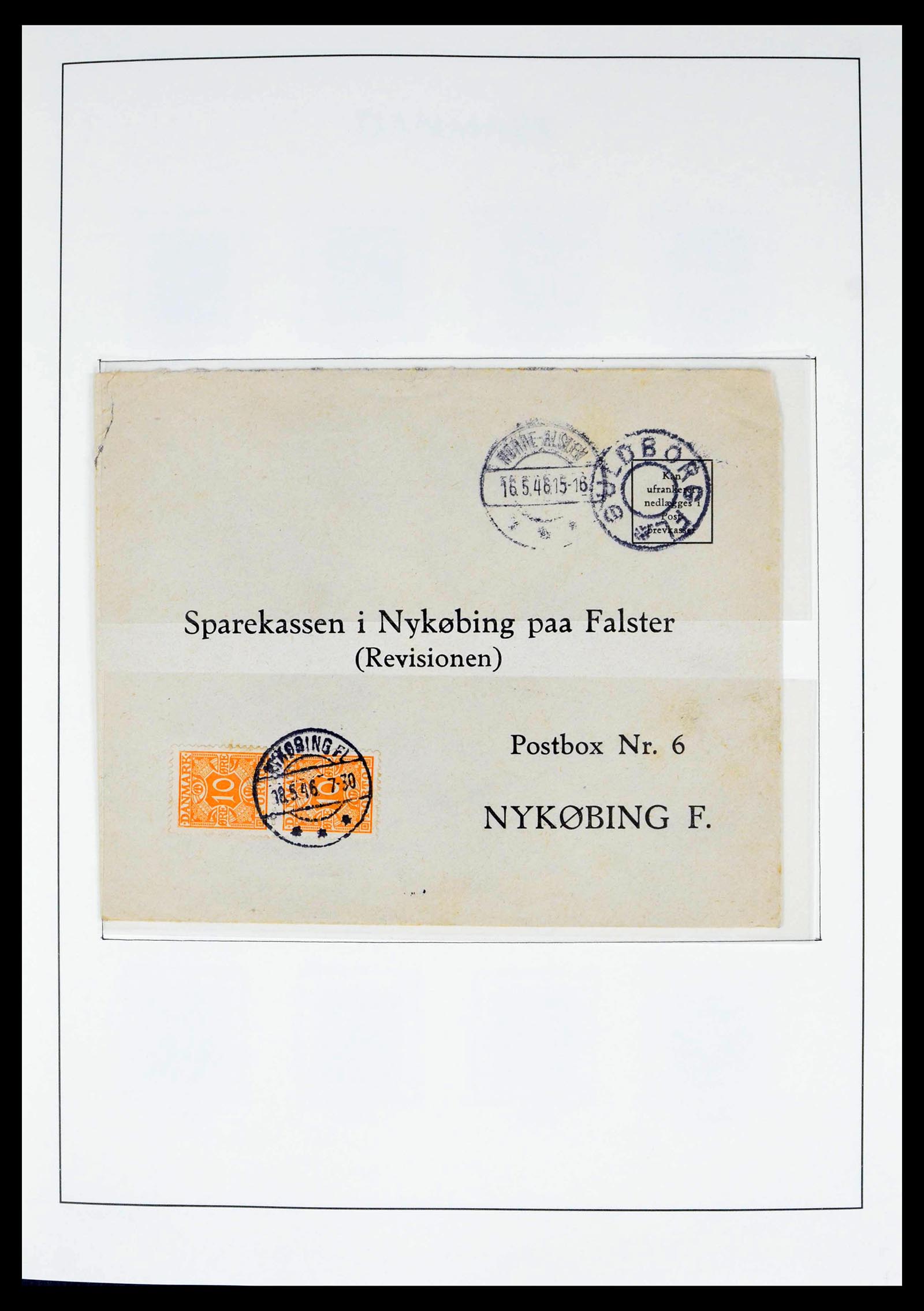 39450 0004 - Postzegelverzameling 39450 Denemarken sterstempels 1874-1940.