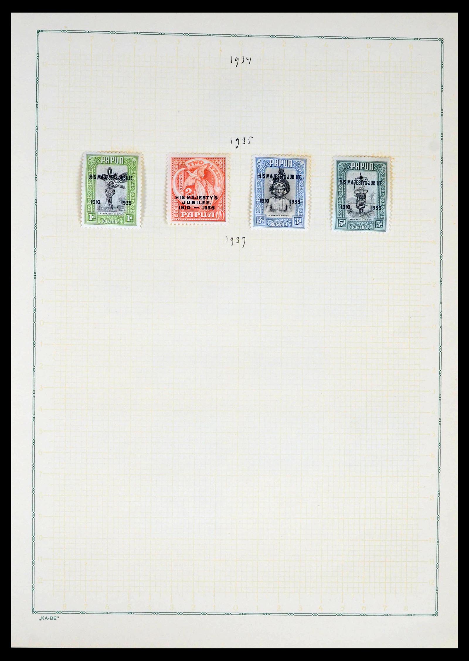 39452 0005 - Postzegelverzameling 39452 Papua & NW Pacific 1900-1935.