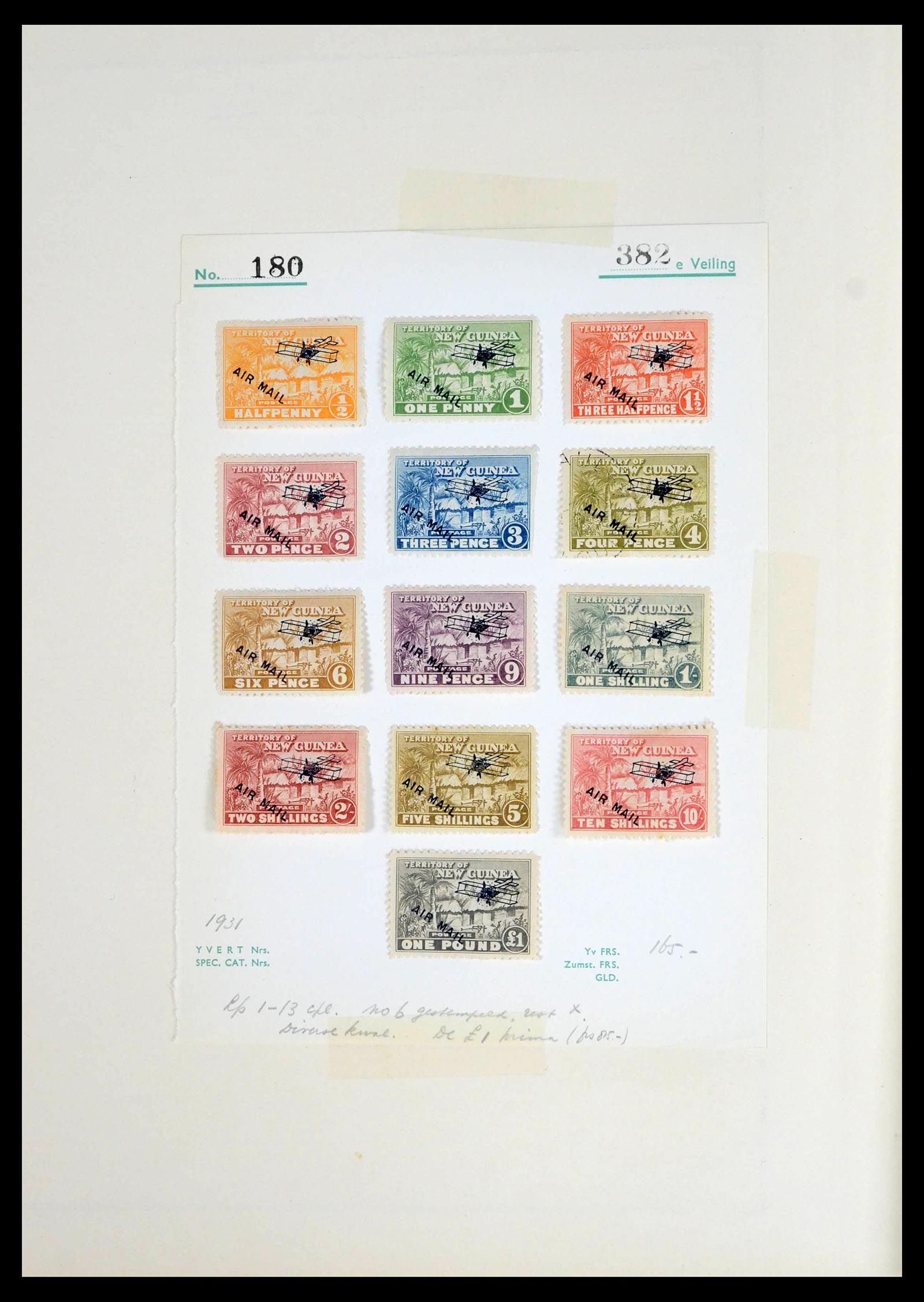 39452 0008 - Postzegelverzameling 39452 Papua & NW Pacific 1900-1935.