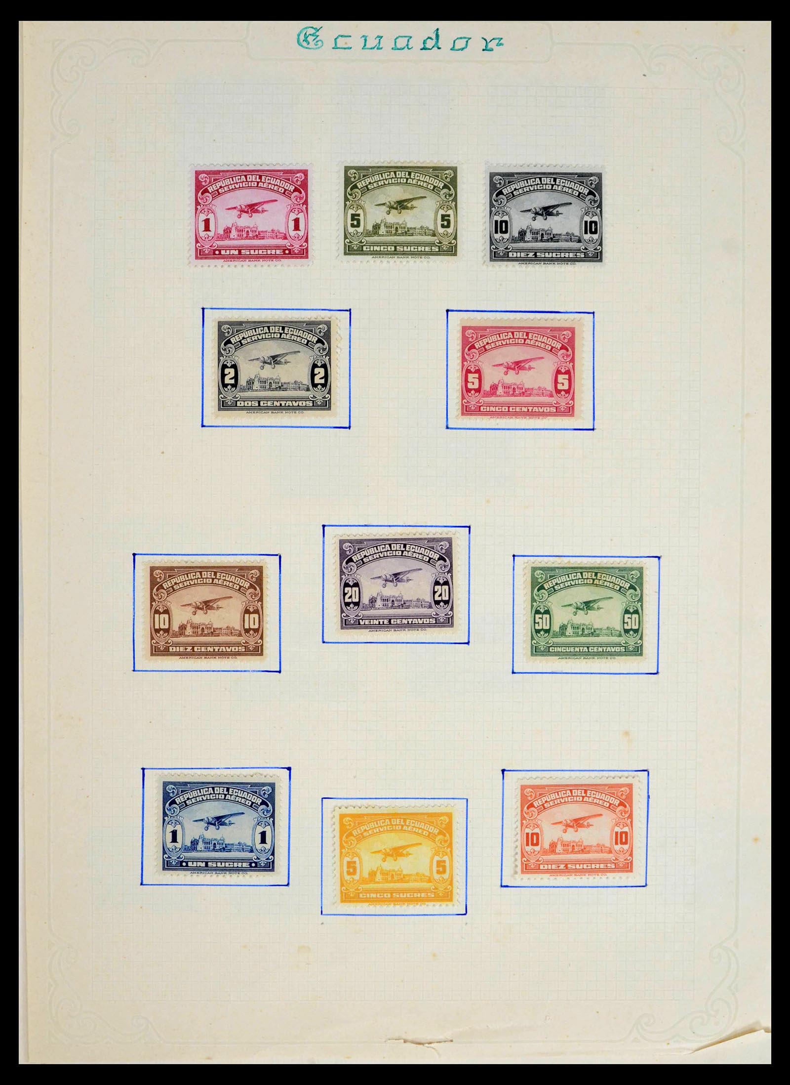 39456 0003 - Postzegelverzameling 39456 Ecuador 1865-1960.