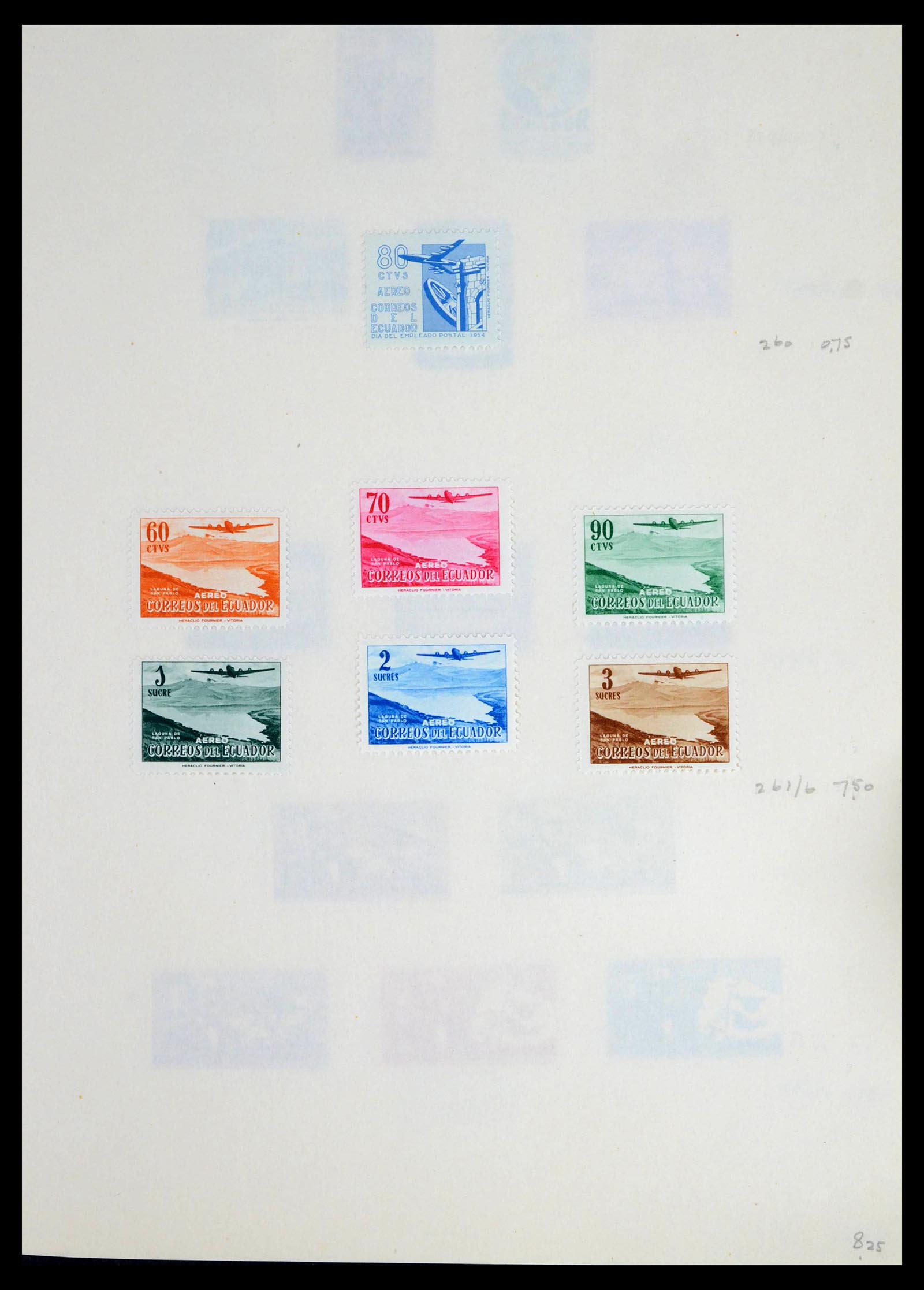 39456 0021 - Postzegelverzameling 39456 Ecuador 1865-1960.