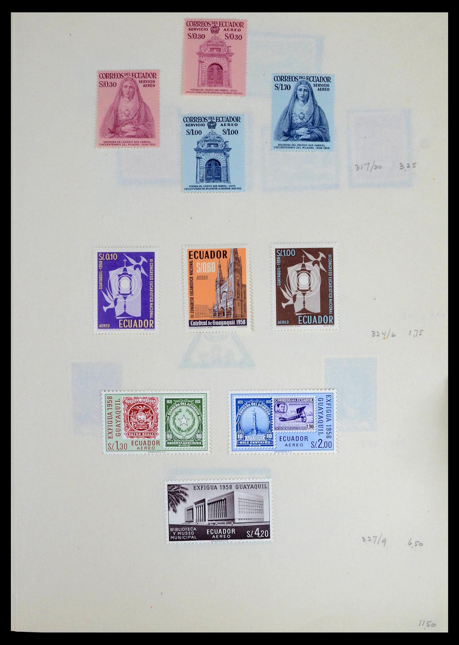 39456 0024 - Postzegelverzameling 39456 Ecuador 1865-1960.