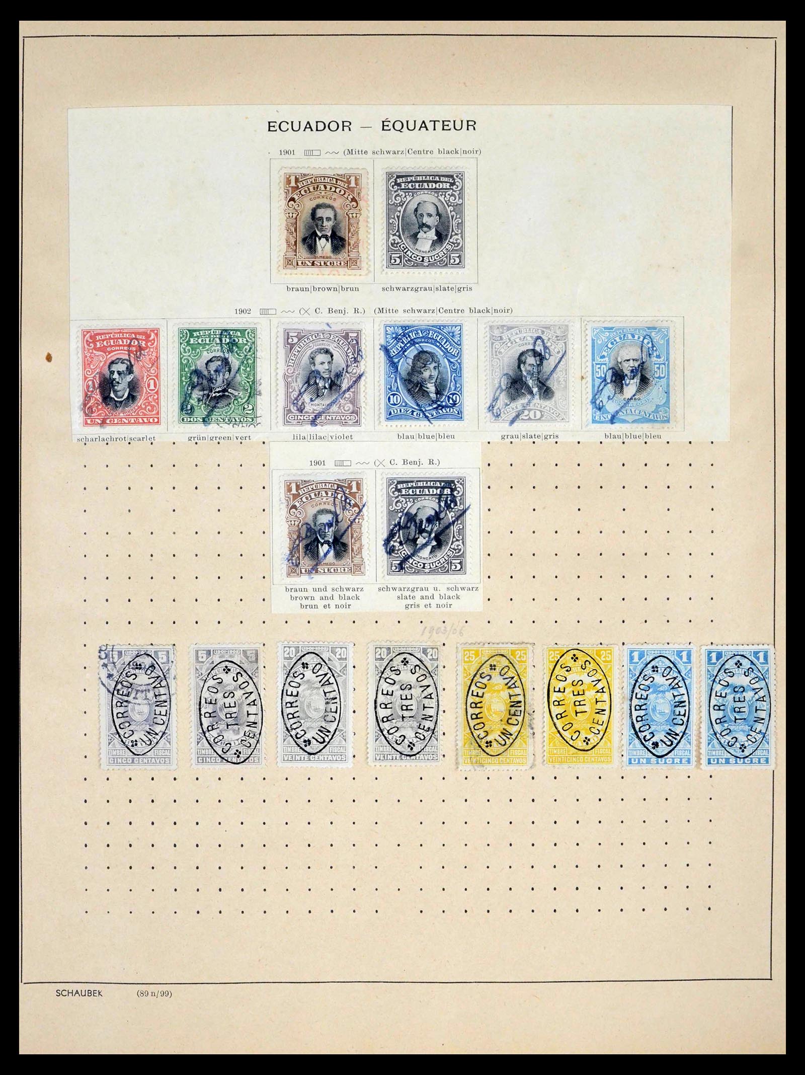 39456 0035 - Postzegelverzameling 39456 Ecuador 1865-1960.