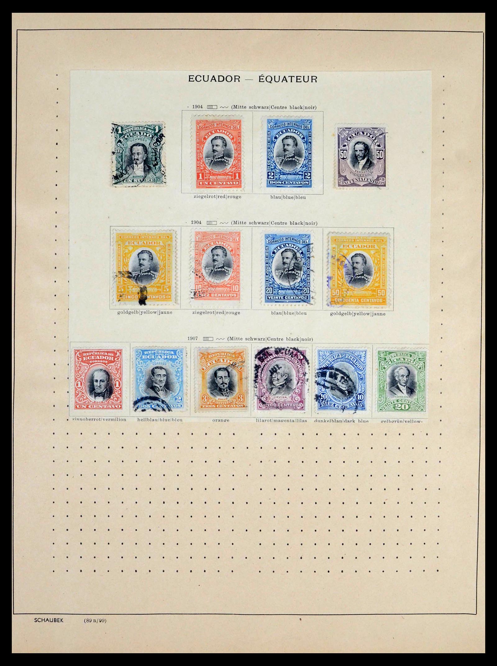 39456 0036 - Postzegelverzameling 39456 Ecuador 1865-1960.