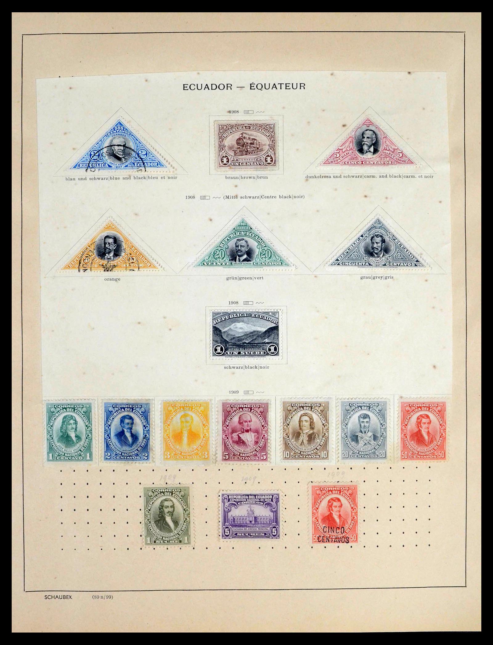 39456 0037 - Postzegelverzameling 39456 Ecuador 1865-1960.