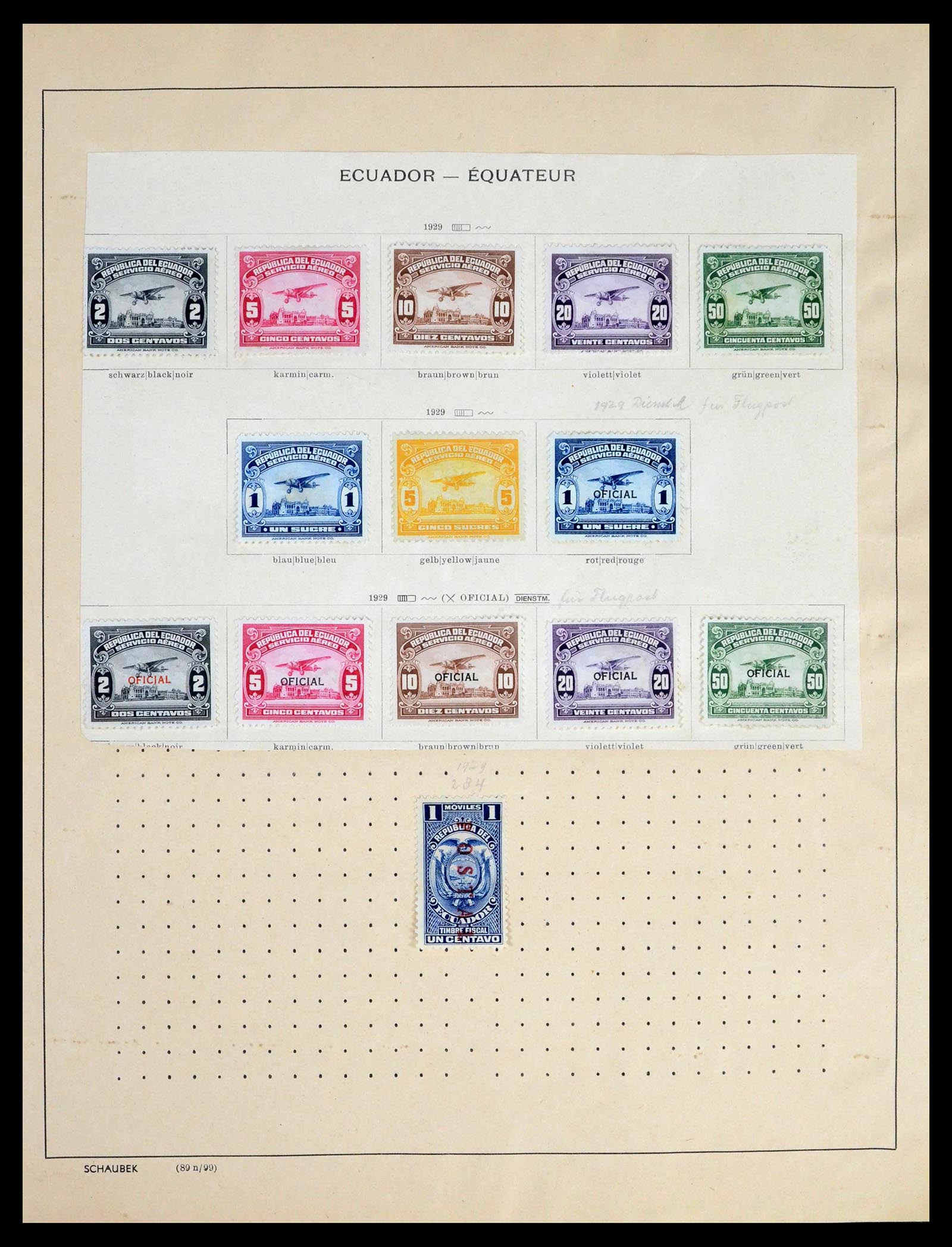 39456 0045 - Postzegelverzameling 39456 Ecuador 1865-1960.