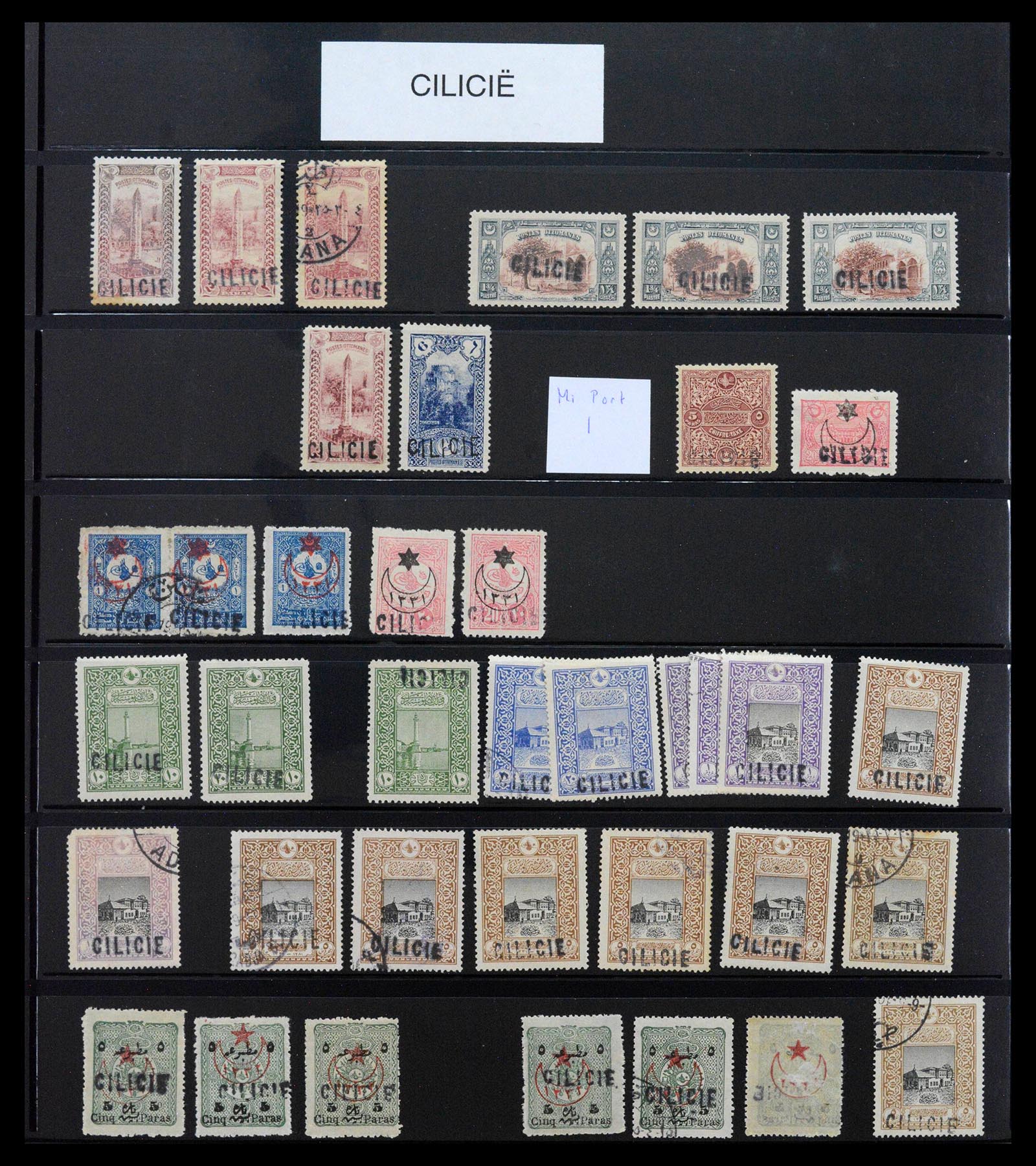 39457 0001 - Postzegelverzameling 39457 Cilicië 1919-1921.