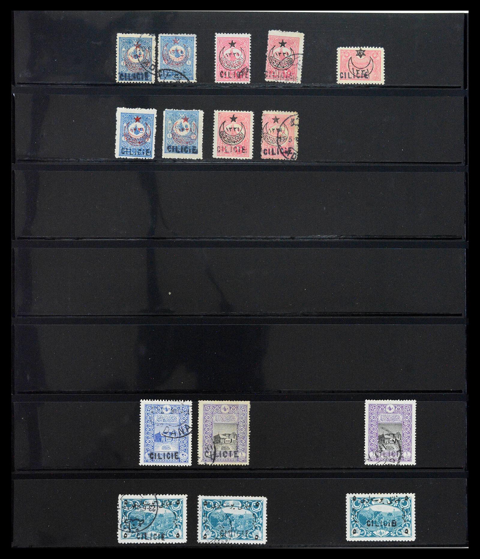 39457 0004 - Postzegelverzameling 39457 Cilicië 1919-1921.