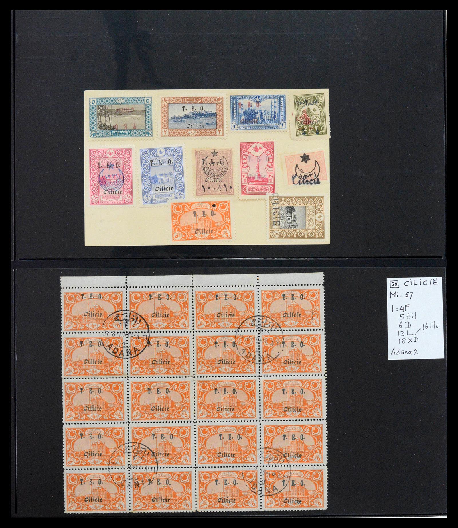 39457 0011 - Postzegelverzameling 39457 Cilicië 1919-1921.