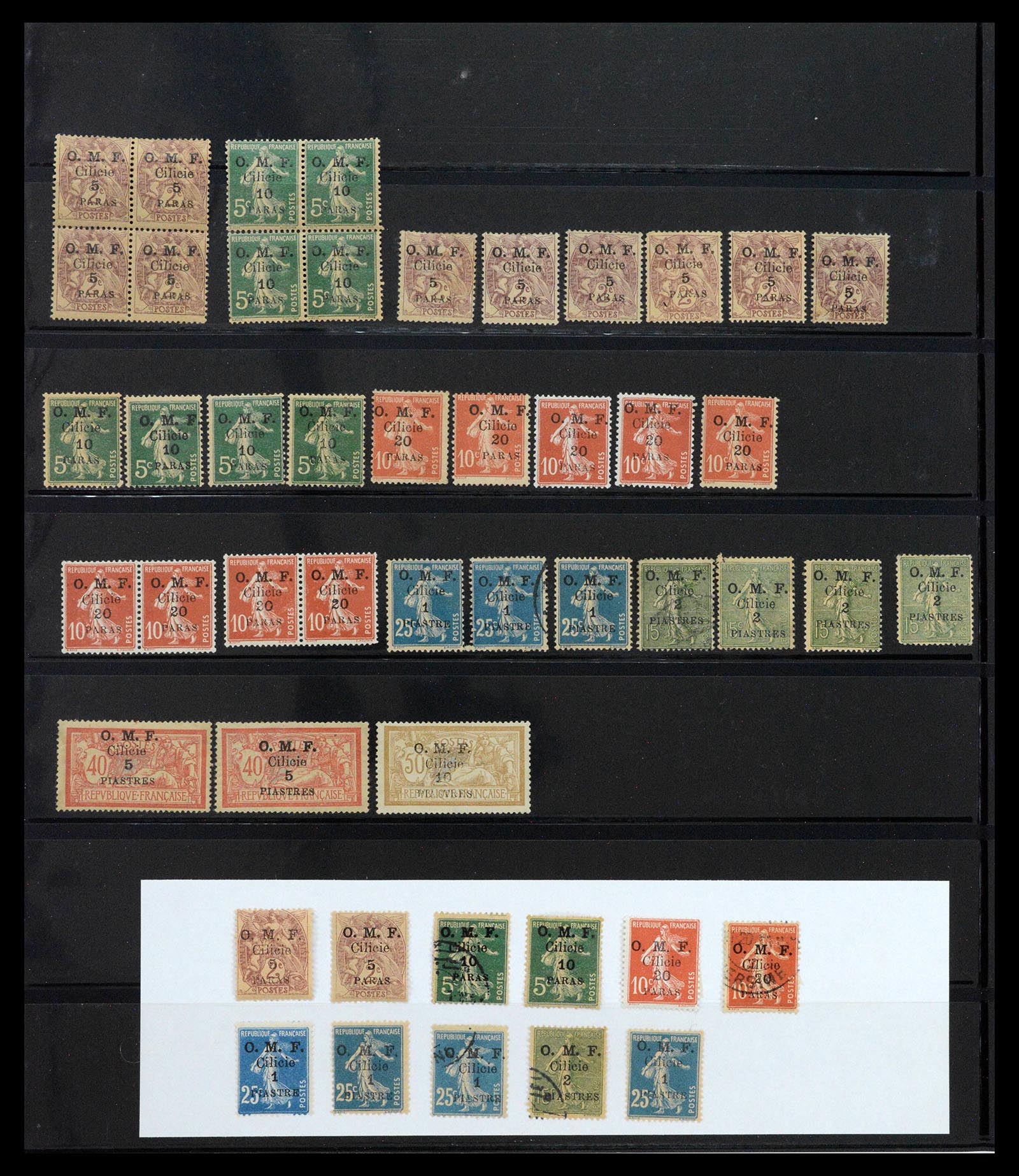 39457 0015 - Postzegelverzameling 39457 Cilicië 1919-1921.