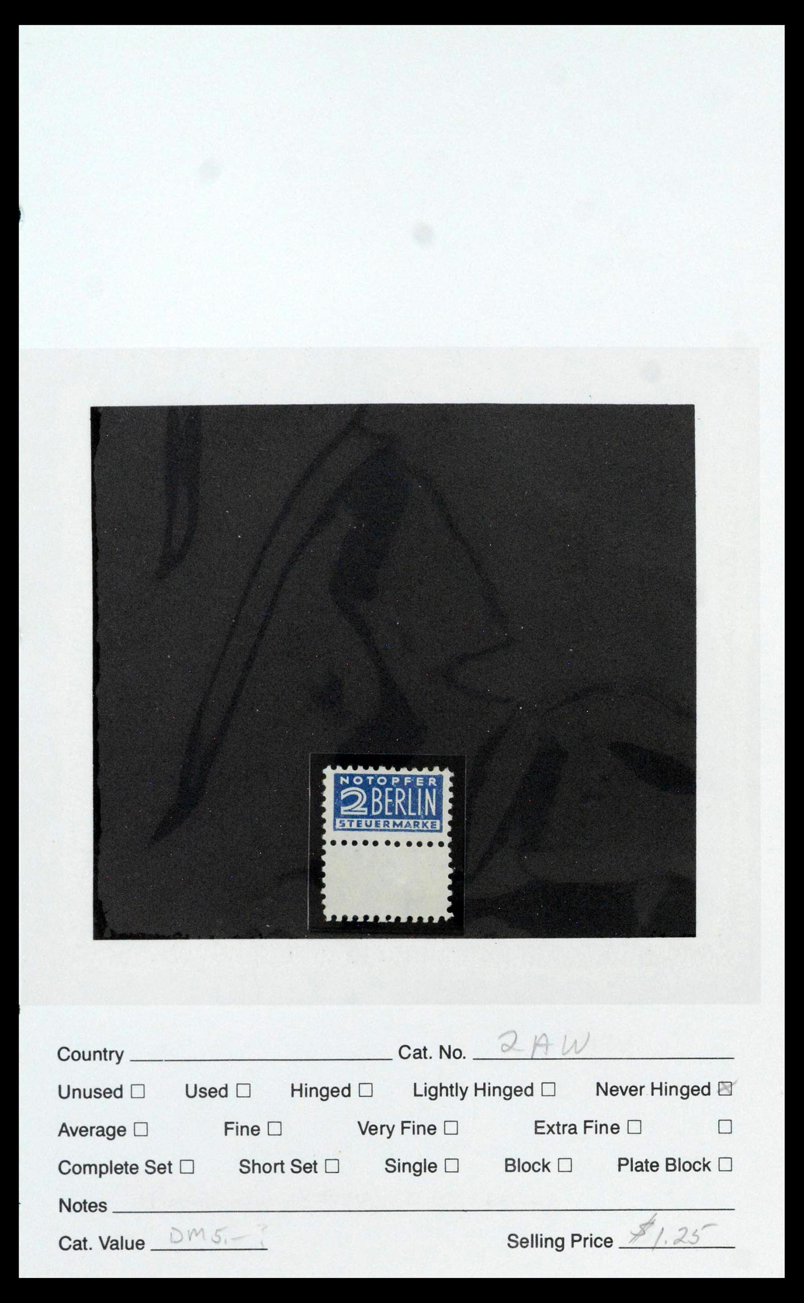 39459 0008 - Postzegelverzameling 39459 Berlijn notopfer 1948-1949.