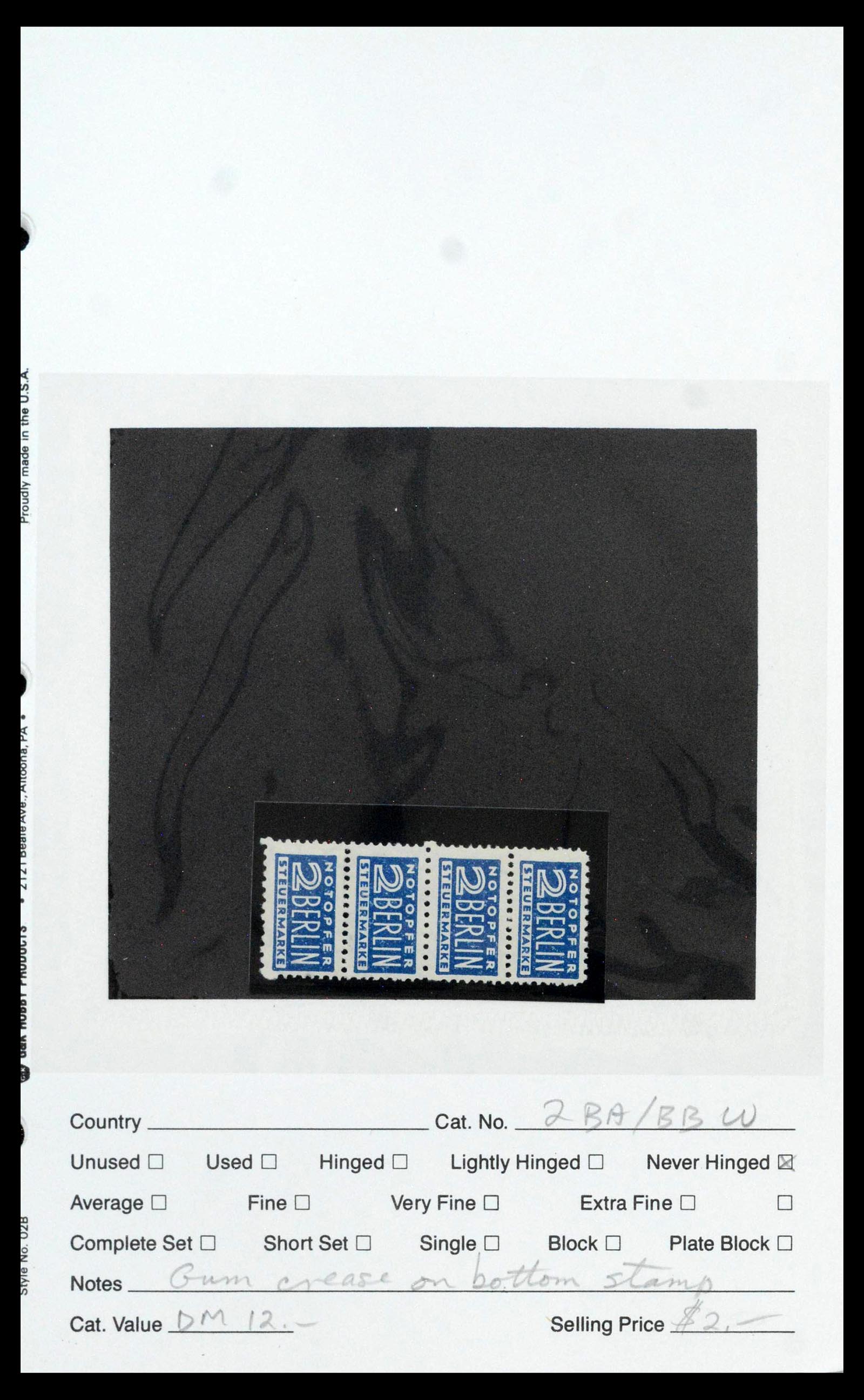 39459 0013 - Postzegelverzameling 39459 Berlijn notopfer 1948-1949.