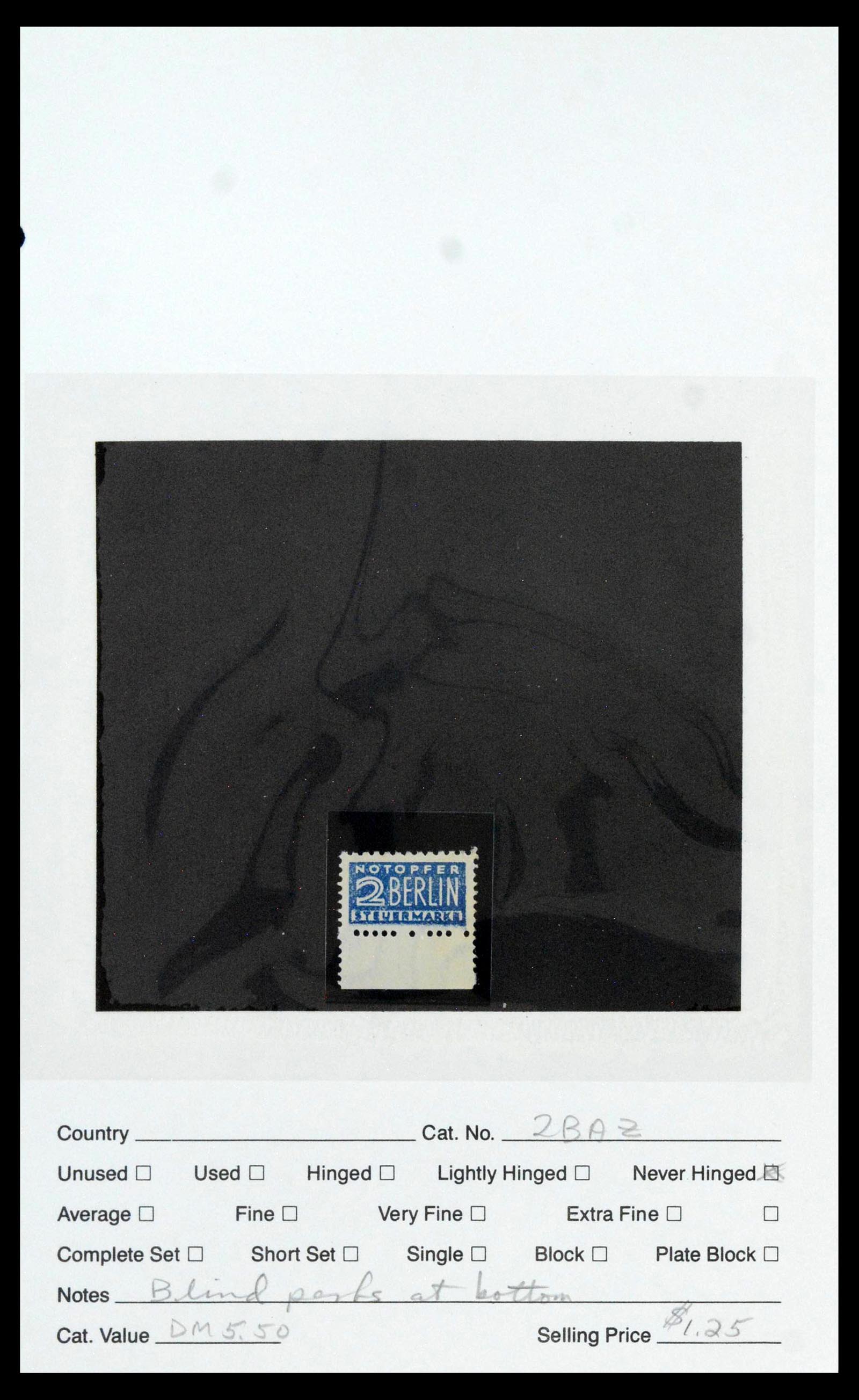 39459 0015 - Postzegelverzameling 39459 Berlijn notopfer 1948-1949.
