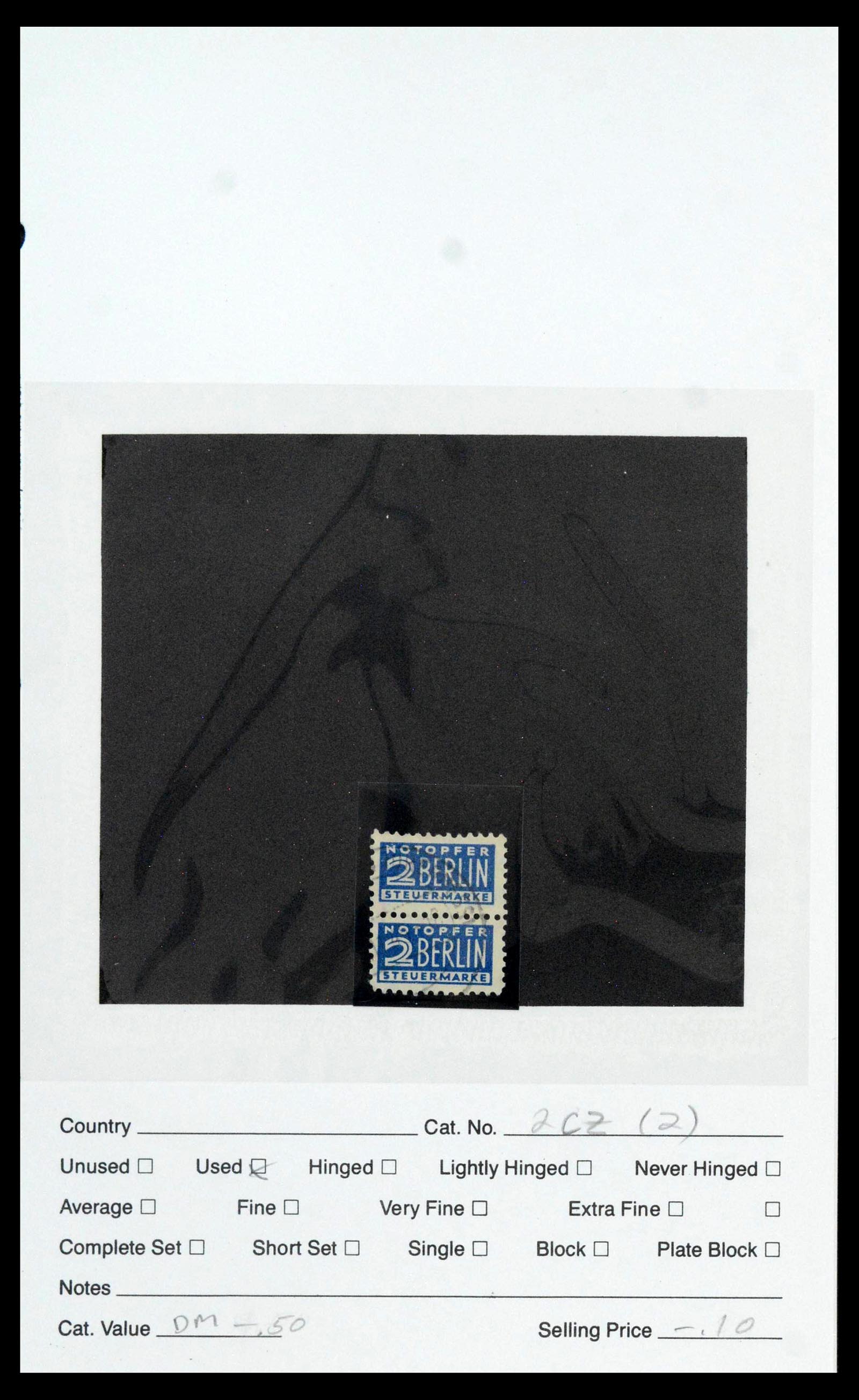 39459 0020 - Postzegelverzameling 39459 Berlijn notopfer 1948-1949.