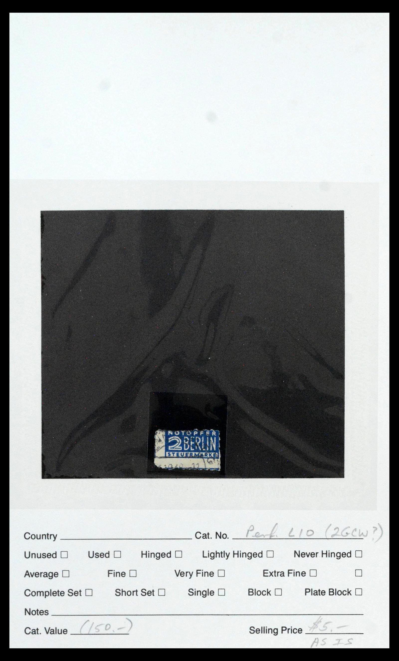 39459 0033 - Stamp collection 39459 Berlin notopfer 1948-1949.
