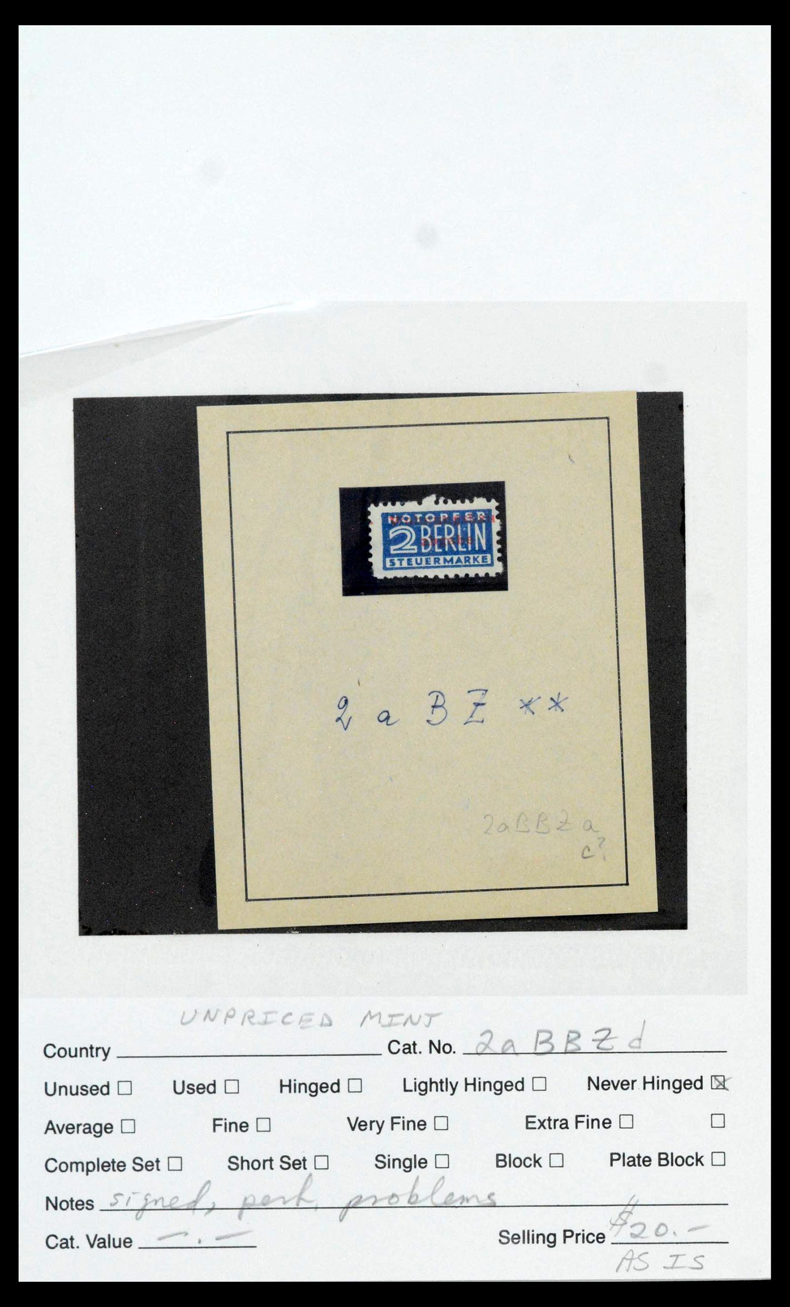 39459 0055 - Stamp collection 39459 Berlin notopfer 1948-1949.