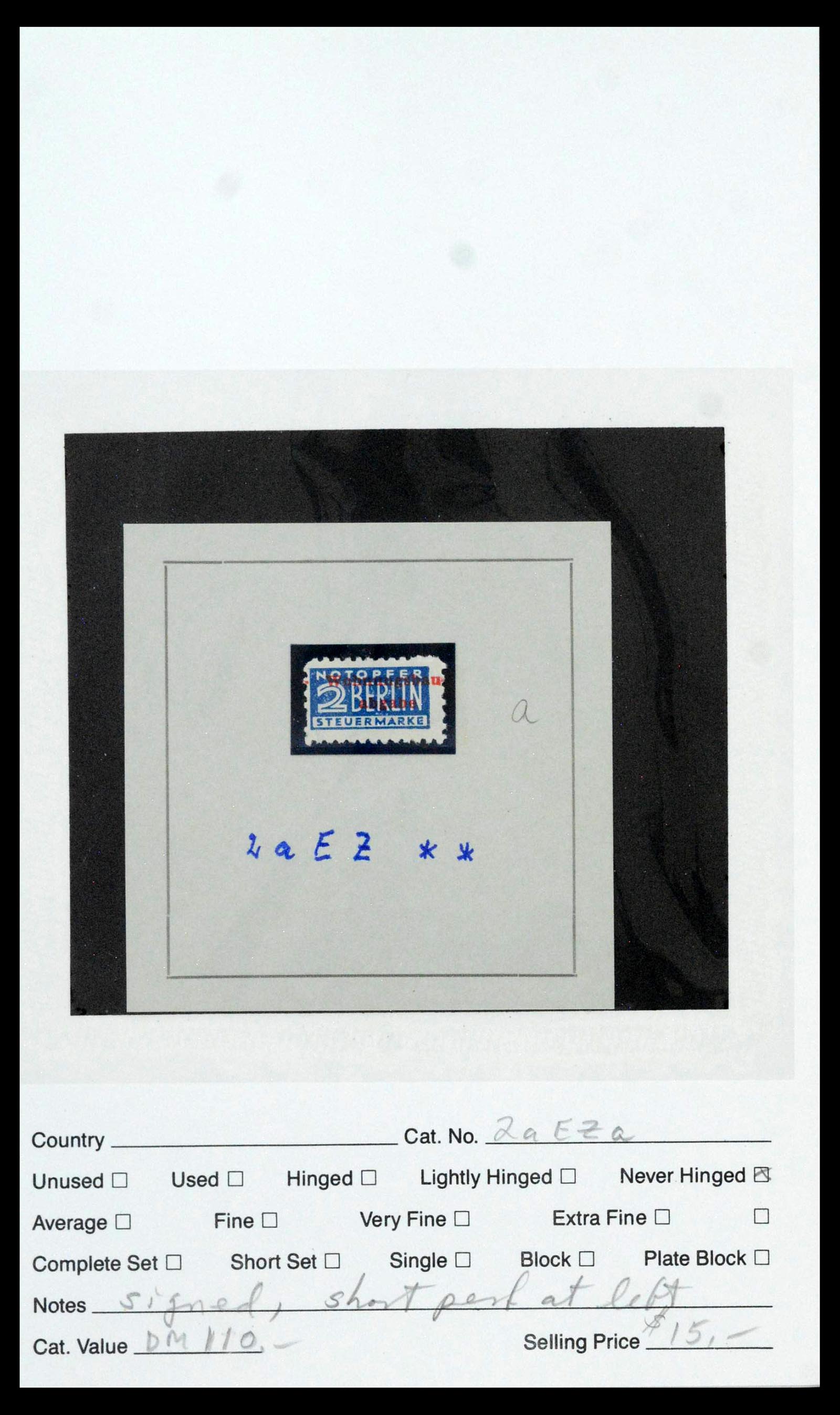 39459 0058 - Postzegelverzameling 39459 Berlijn notopfer 1948-1949.