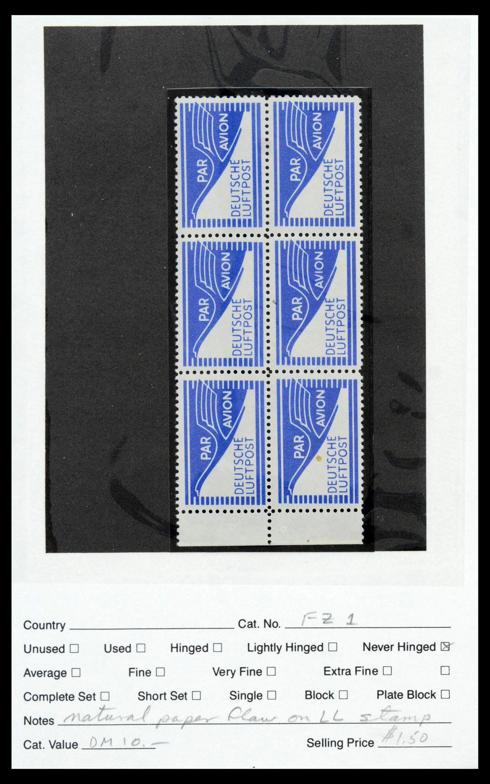 39459 0066 - Postzegelverzameling 39459 Berlijn notopfer 1948-1949.