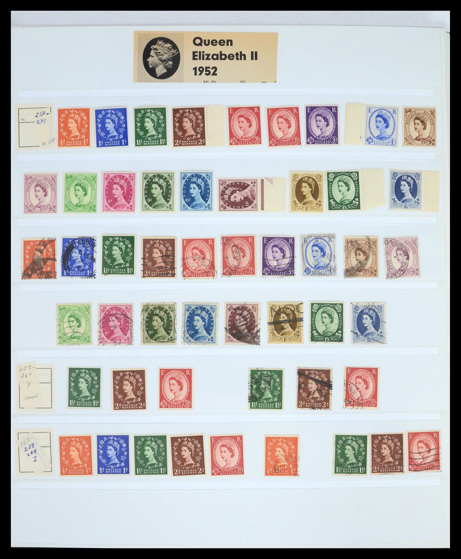 39462 0001 - Postzegelverzameling 39462 Engeland 1952-1981.