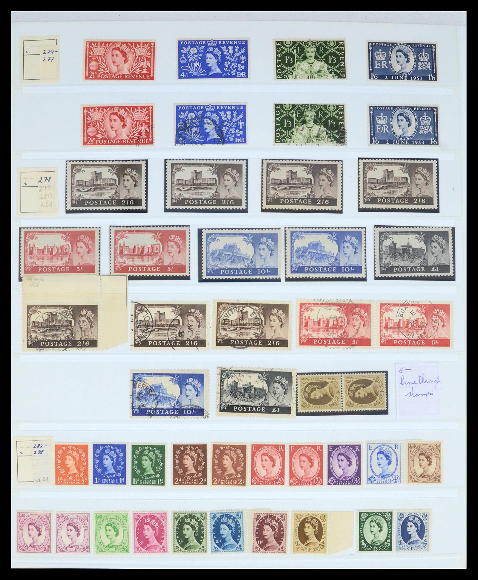 39462 0002 - Postzegelverzameling 39462 Engeland 1952-1981.