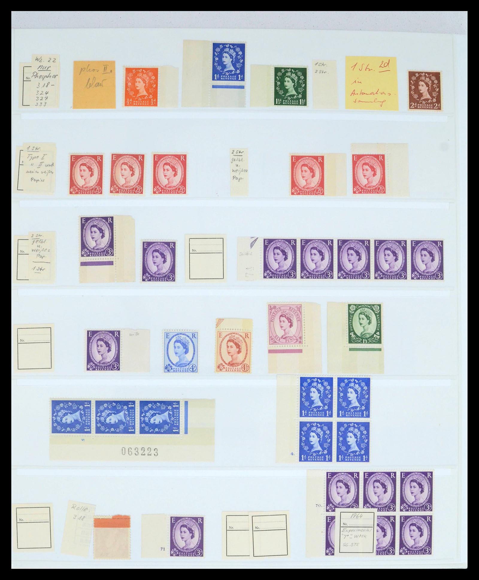 39462 0008 - Postzegelverzameling 39462 Engeland 1952-1981.