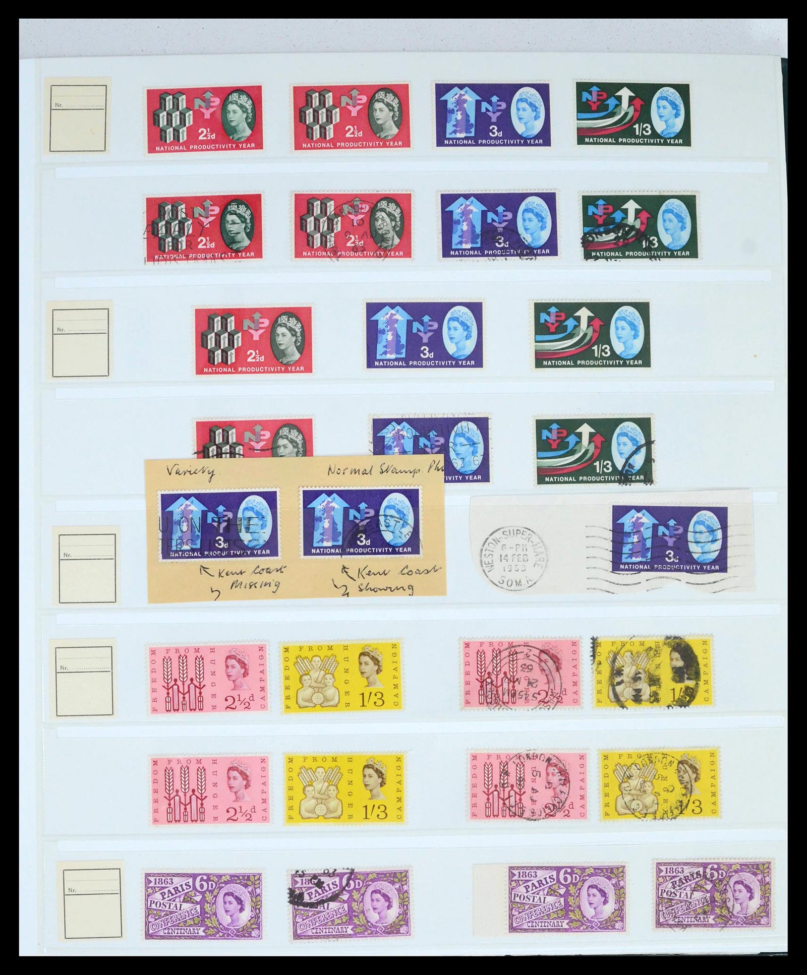39462 0014 - Postzegelverzameling 39462 Engeland 1952-1981.