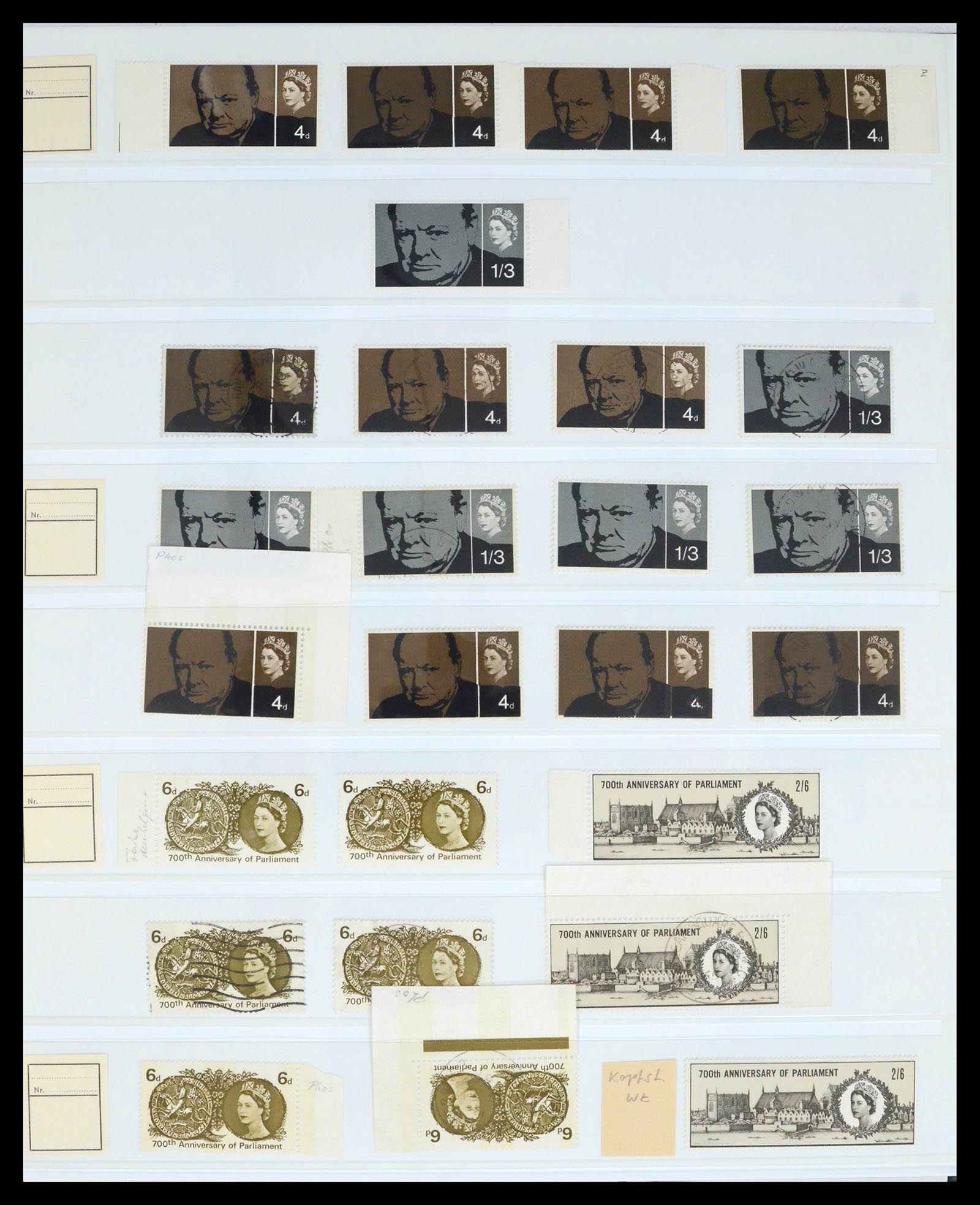 39462 0020 - Postzegelverzameling 39462 Engeland 1952-1981.