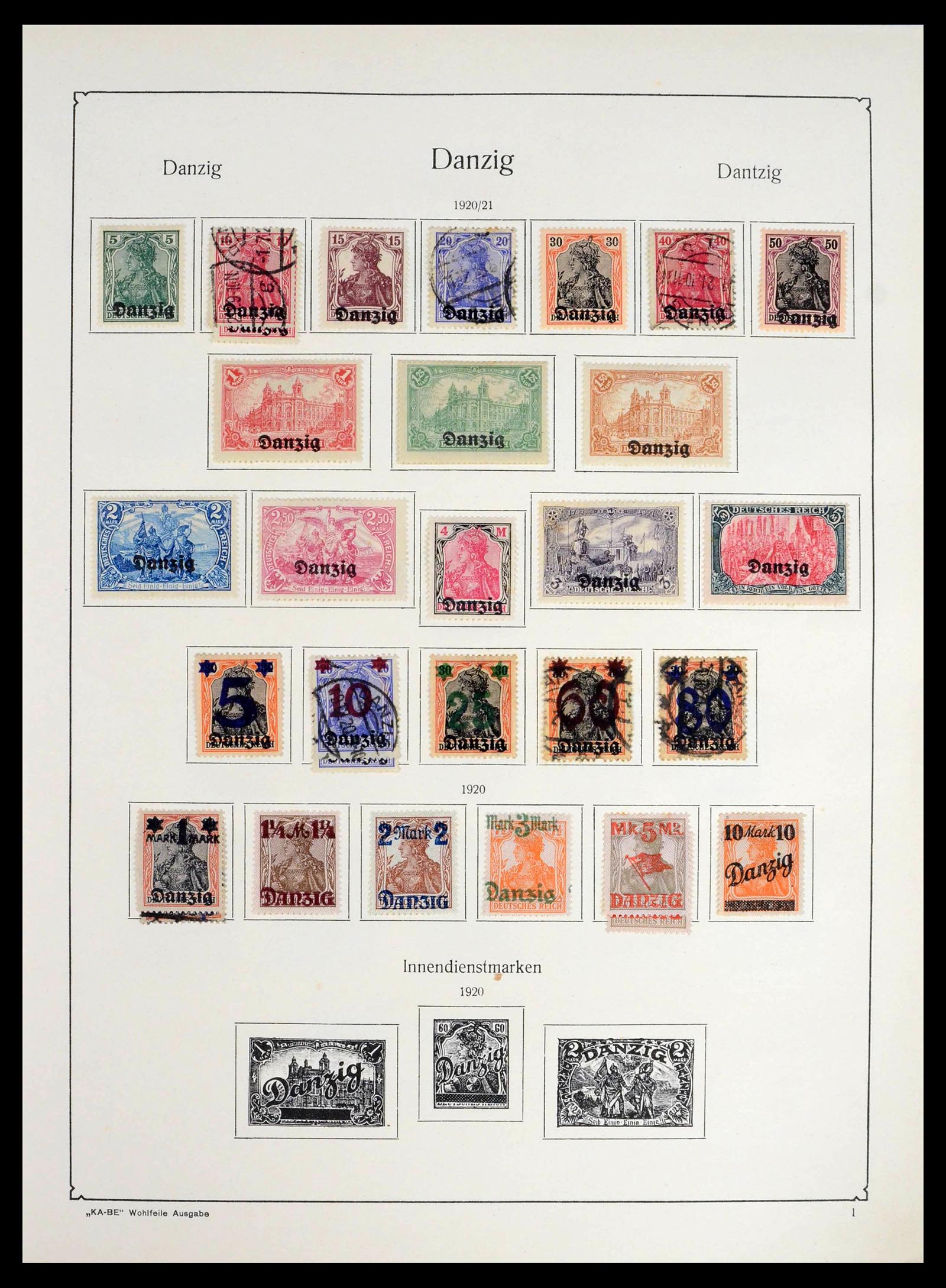 39465 0002 - Stamp collection 39465 German territories 1920=1957.