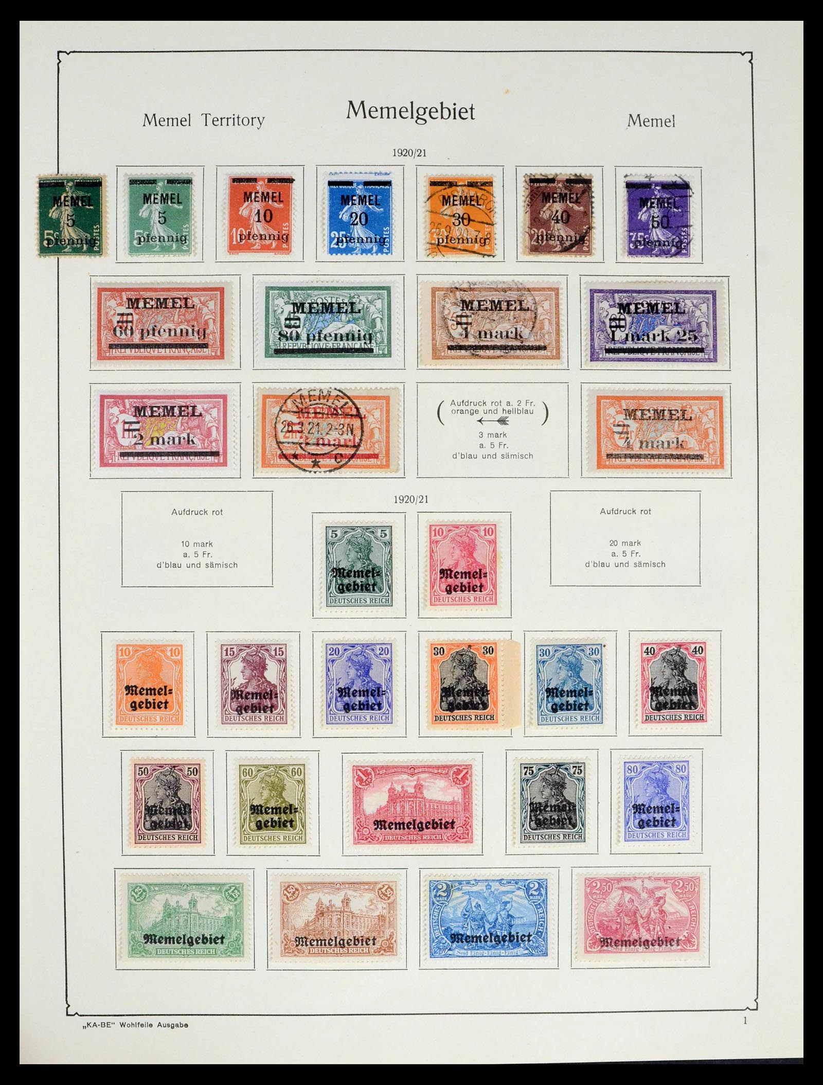 39465 0021 - Stamp collection 39465 German territories 1920=1957.