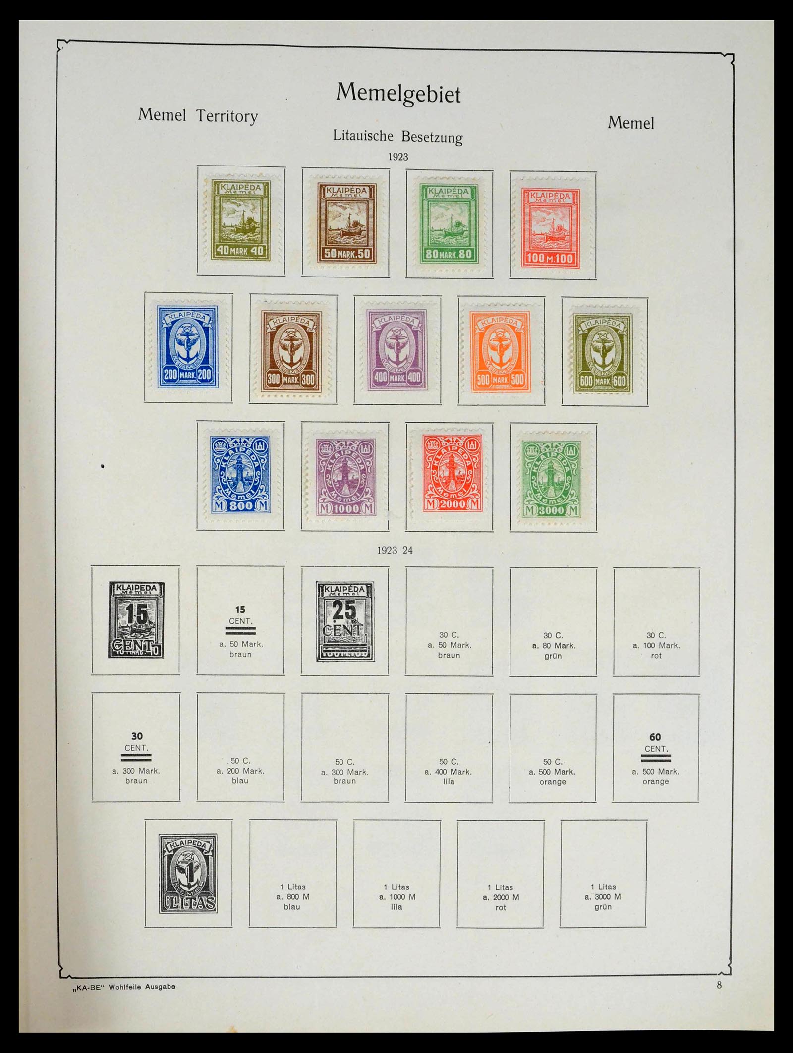 39465 0028 - Stamp collection 39465 German territories 1920=1957.