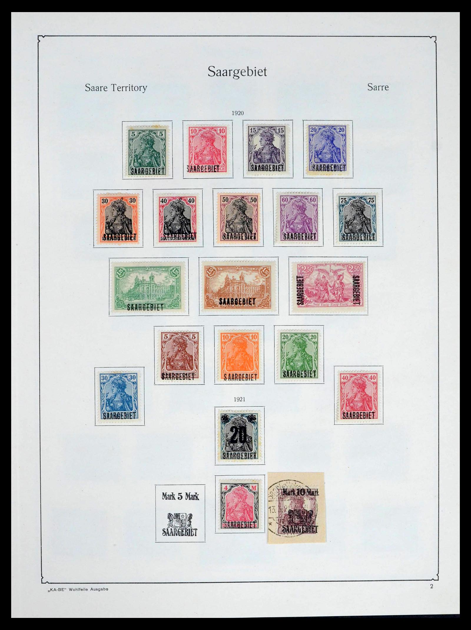 39465 0031 - Stamp collection 39465 German territories 1920=1957.