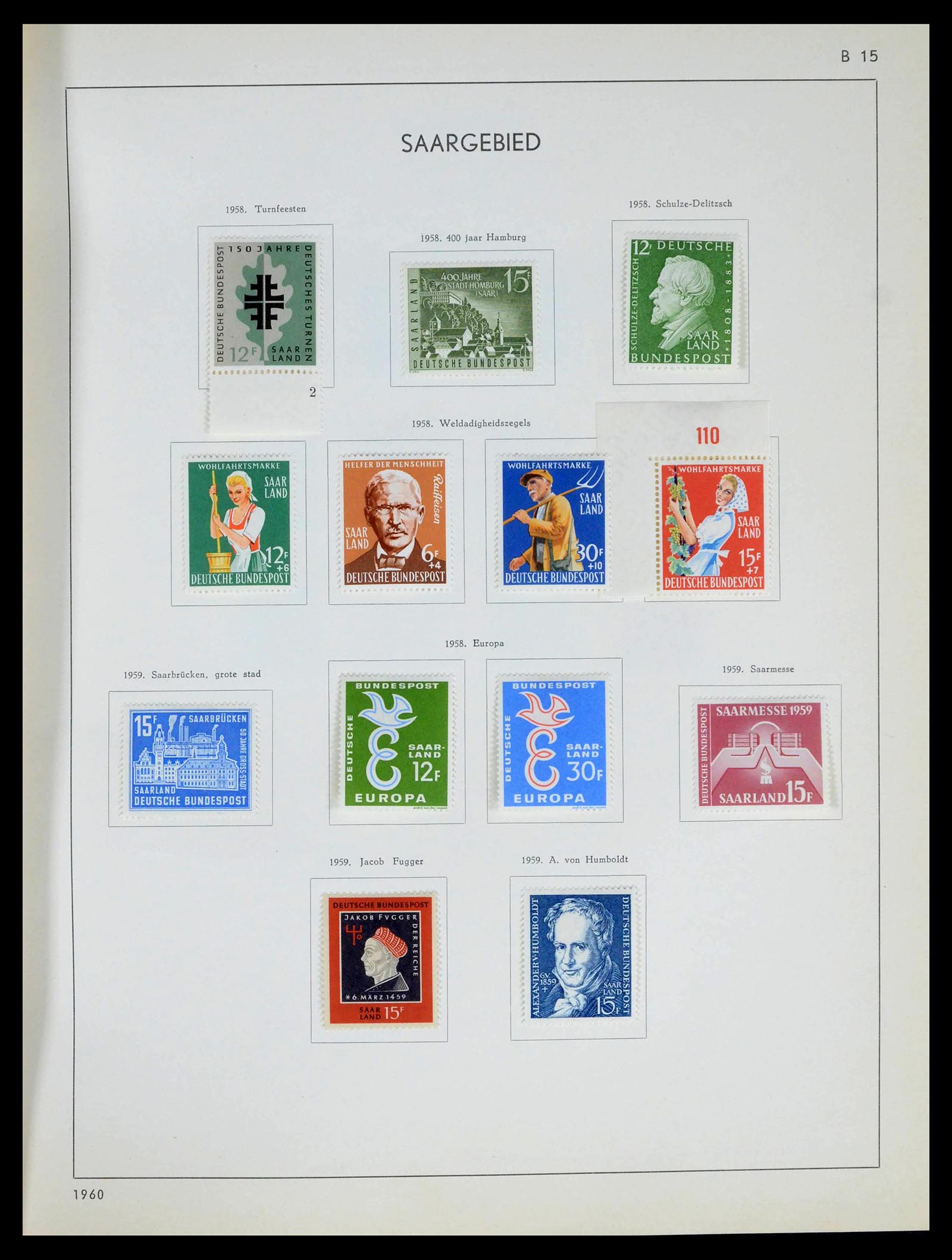 39465 0060 - Postzegelverzameling 39465 Duitse gebieden 1920=1957.